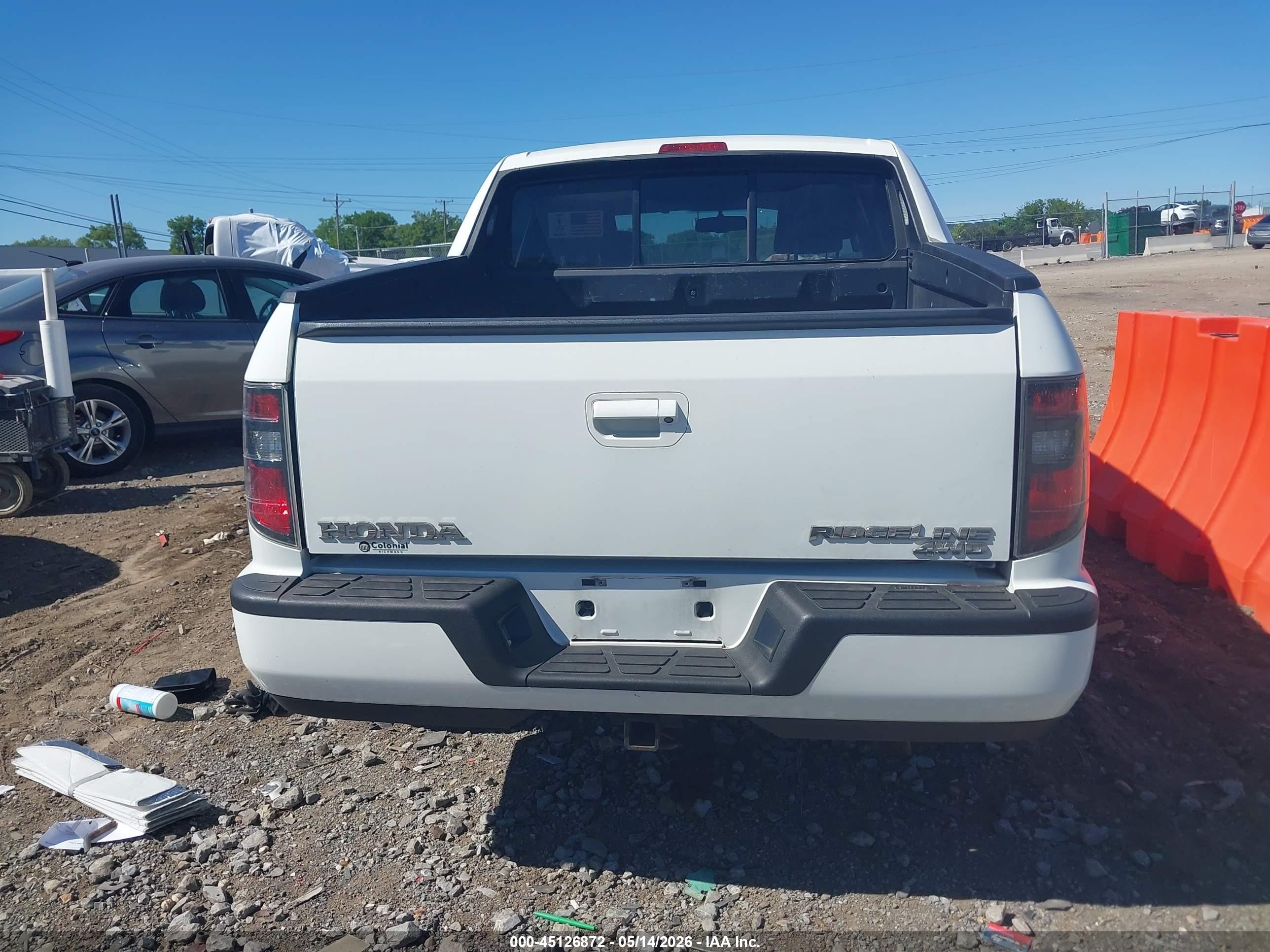 2014 Honda Ridgeline Sport Белый vin: 5FPYK1F71EB013945