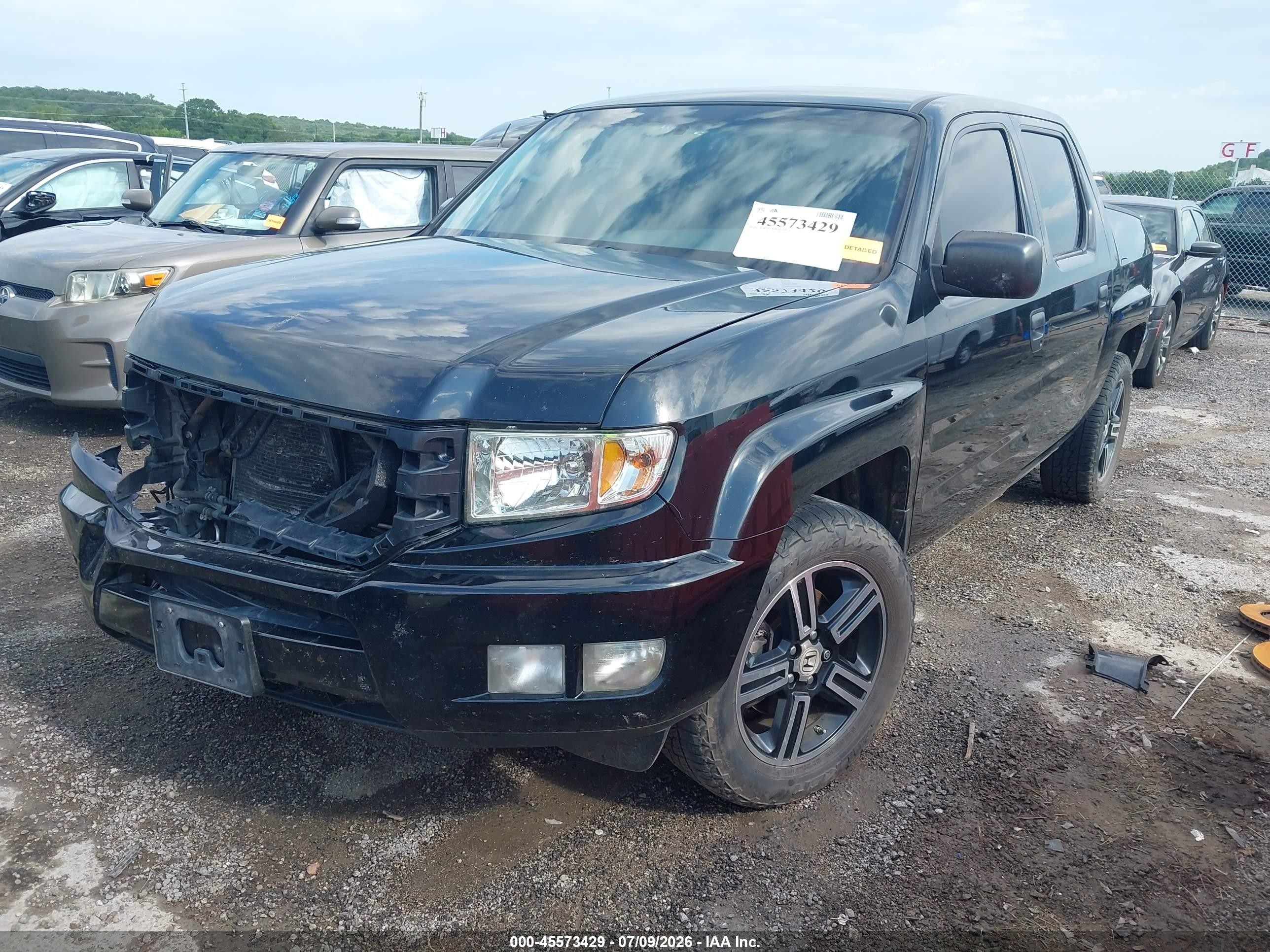 2013 Honda Ridgeline Sport Black vin: 5FPYK1F72DB016402