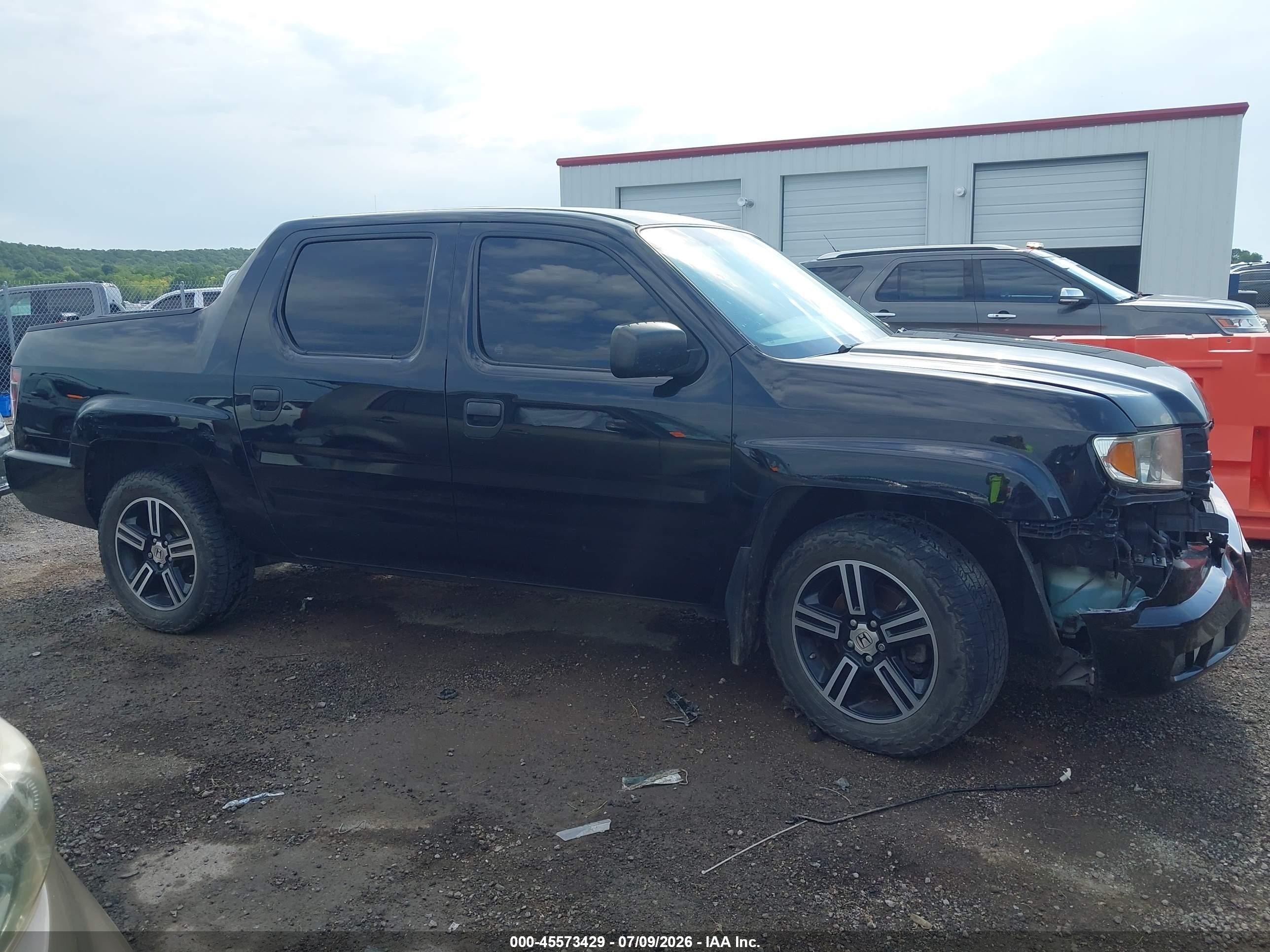 2013 Honda Ridgeline Sport Black vin: 5FPYK1F72DB016402