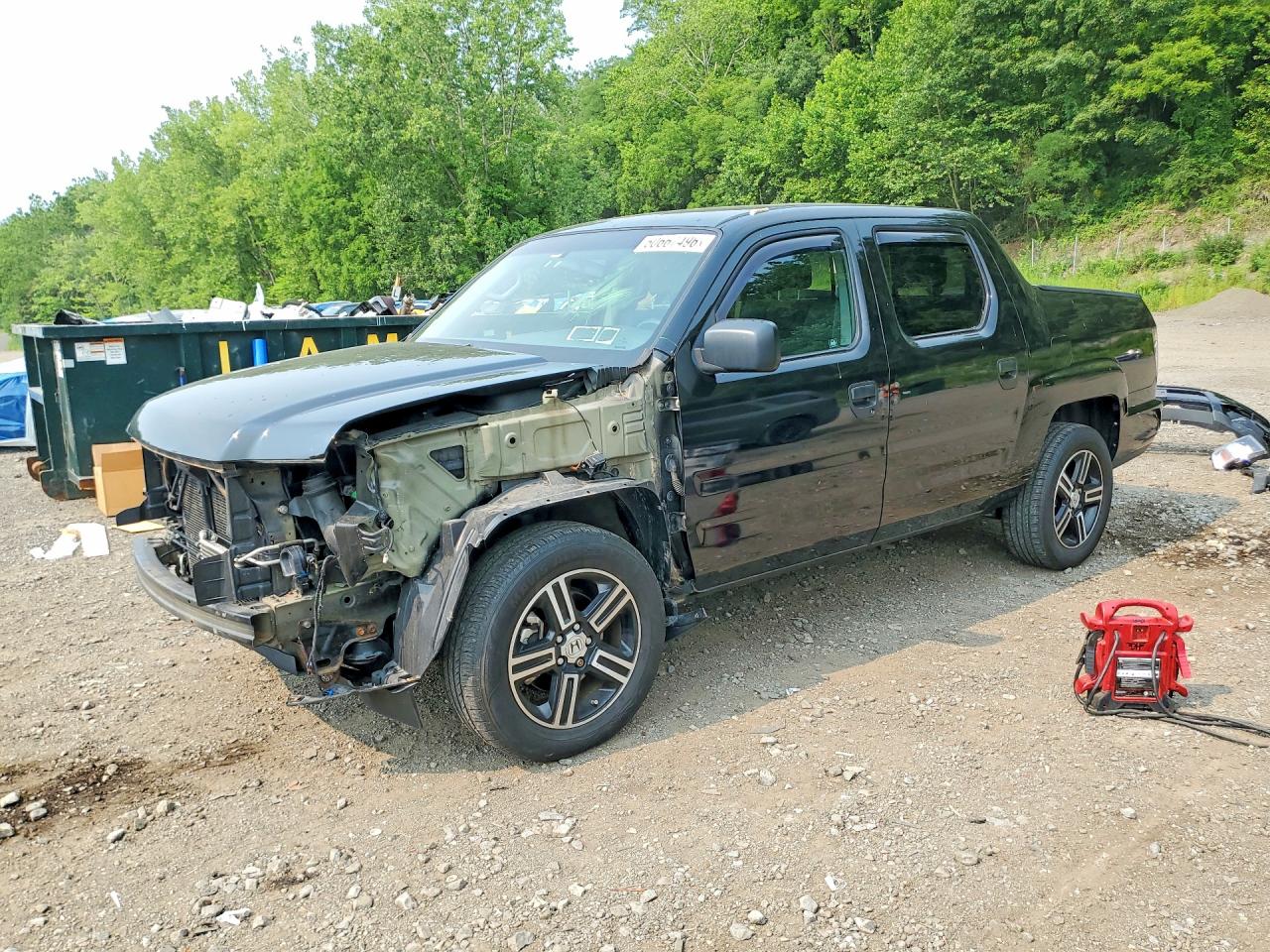 2012 Honda Ridgeline Sport Black vin: 5FPYK1F74CB454854
