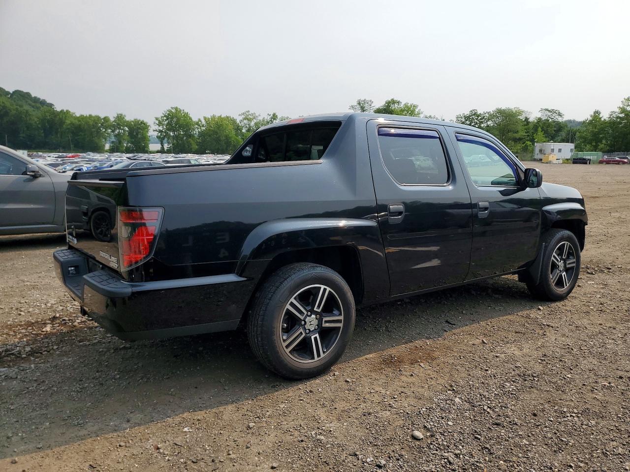 2012 Honda Ridgeline Sport Black vin: 5FPYK1F74CB454854