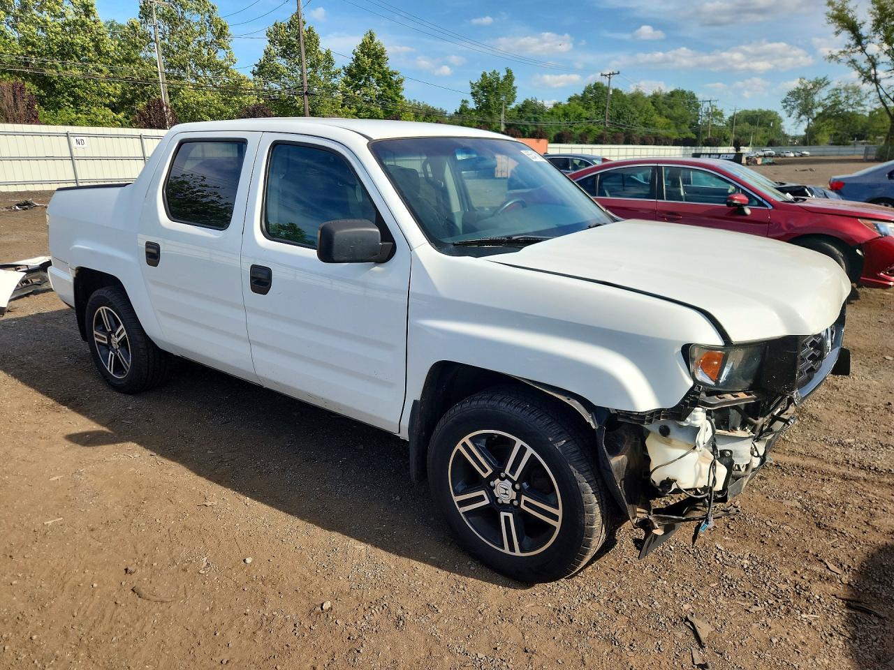 2012 Honda Ridgeline Sport White vin: 5FPYK1F75CB454037