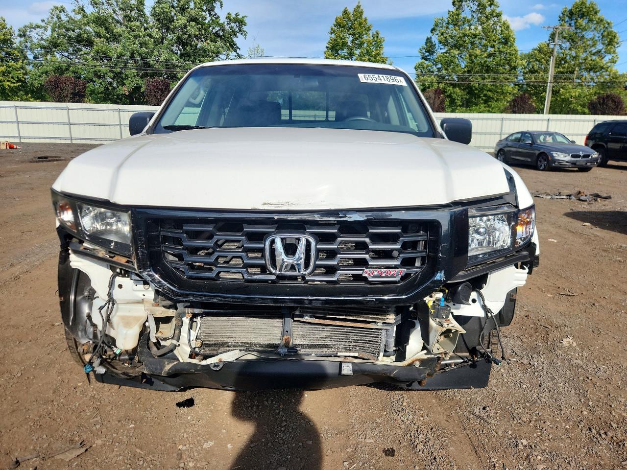 2012 Honda Ridgeline Sport White vin: 5FPYK1F75CB454037