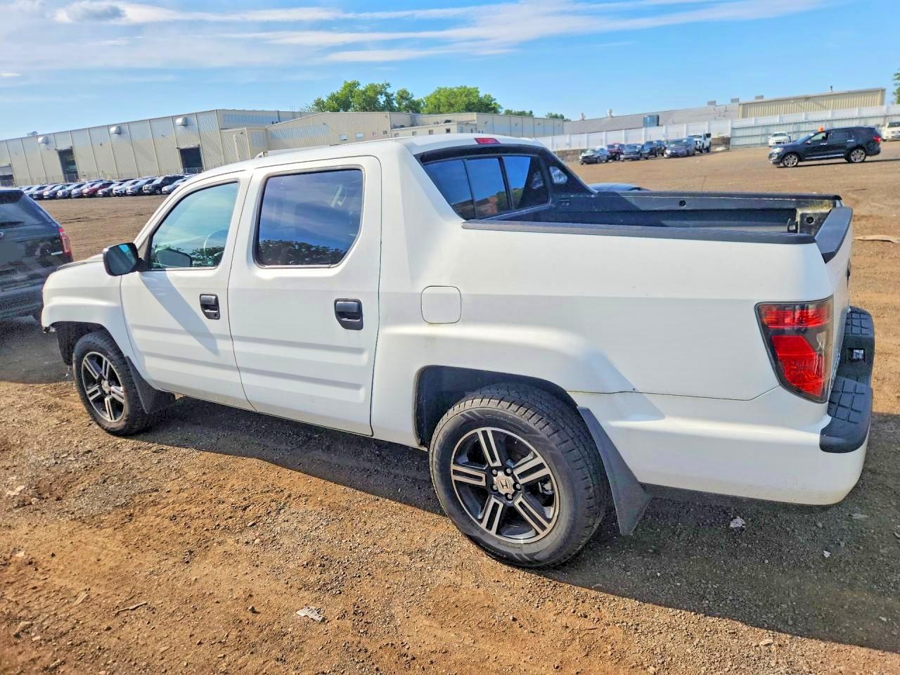 2012 Honda Ridgeline Sport White vin: 5FPYK1F75CB454037