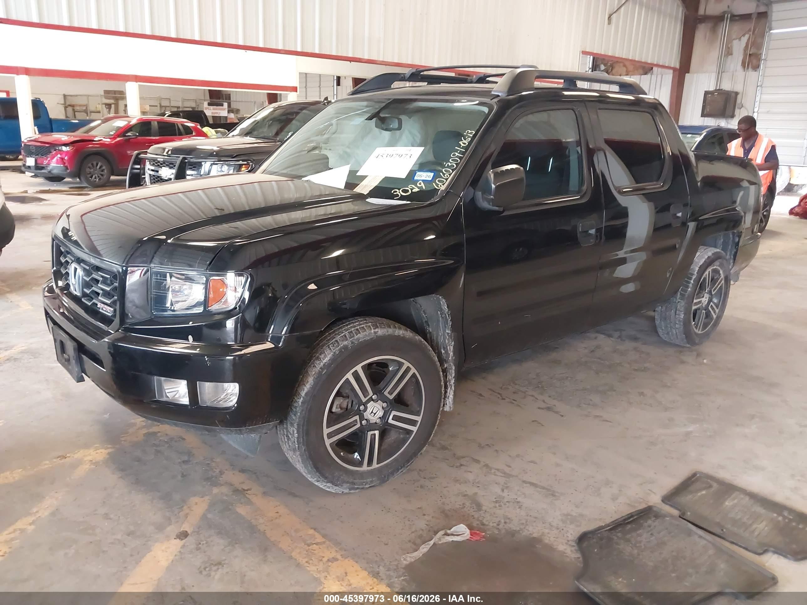 2014 Honda Ridgeline Sport Black vin: 5FPYK1F75EB003029