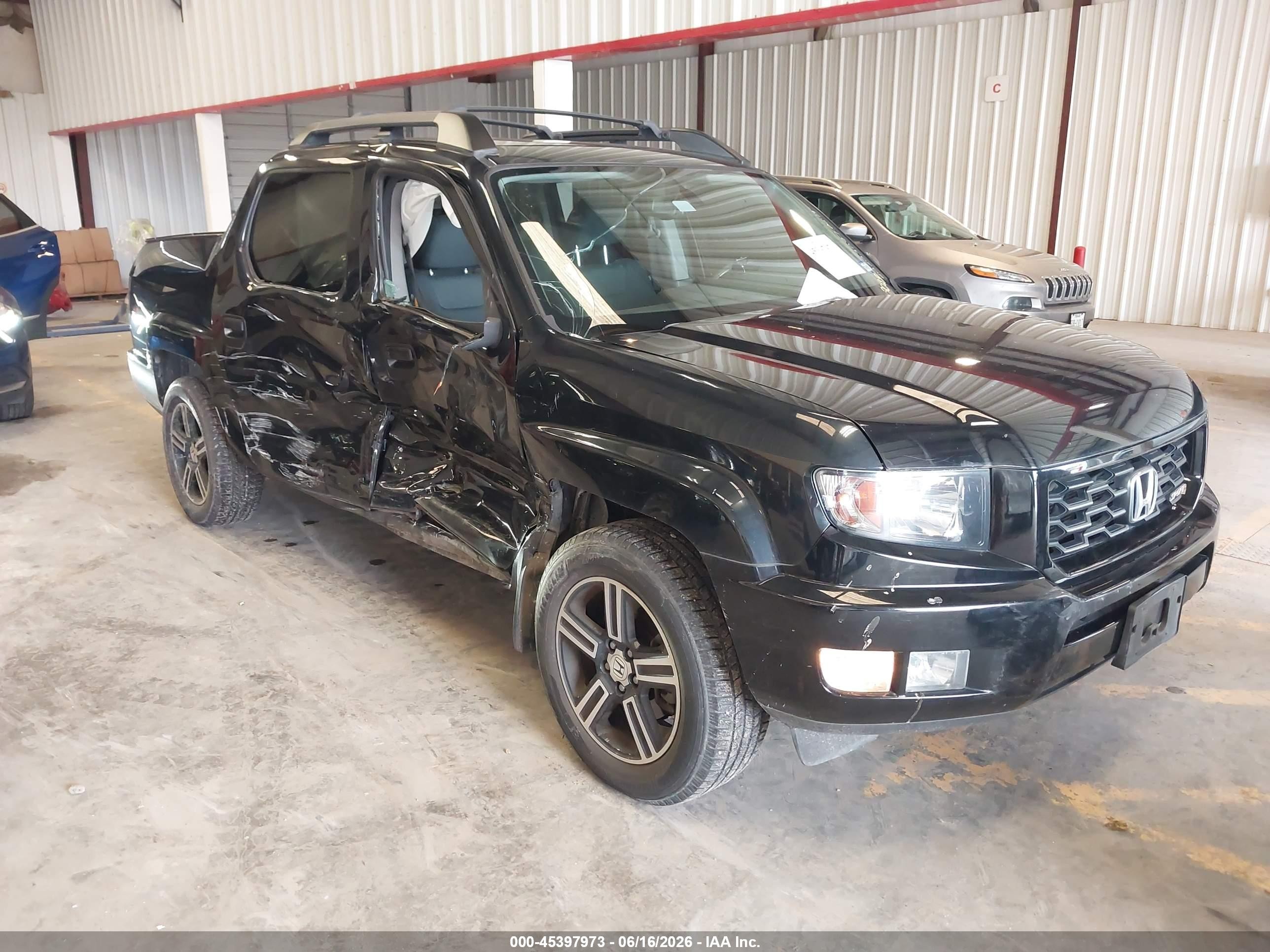 2014 Honda Ridgeline Sport Black vin: 5FPYK1F75EB003029