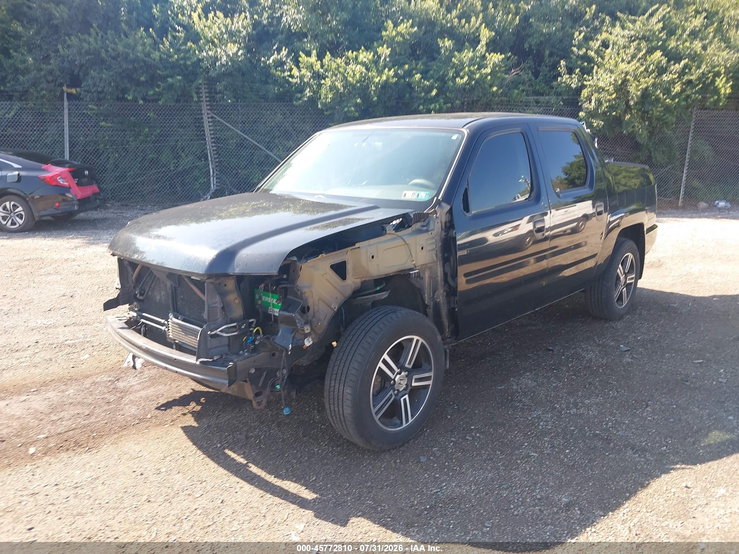 2013 Honda Ridgeline Sport Black vin: 5FPYK1F76DB008349