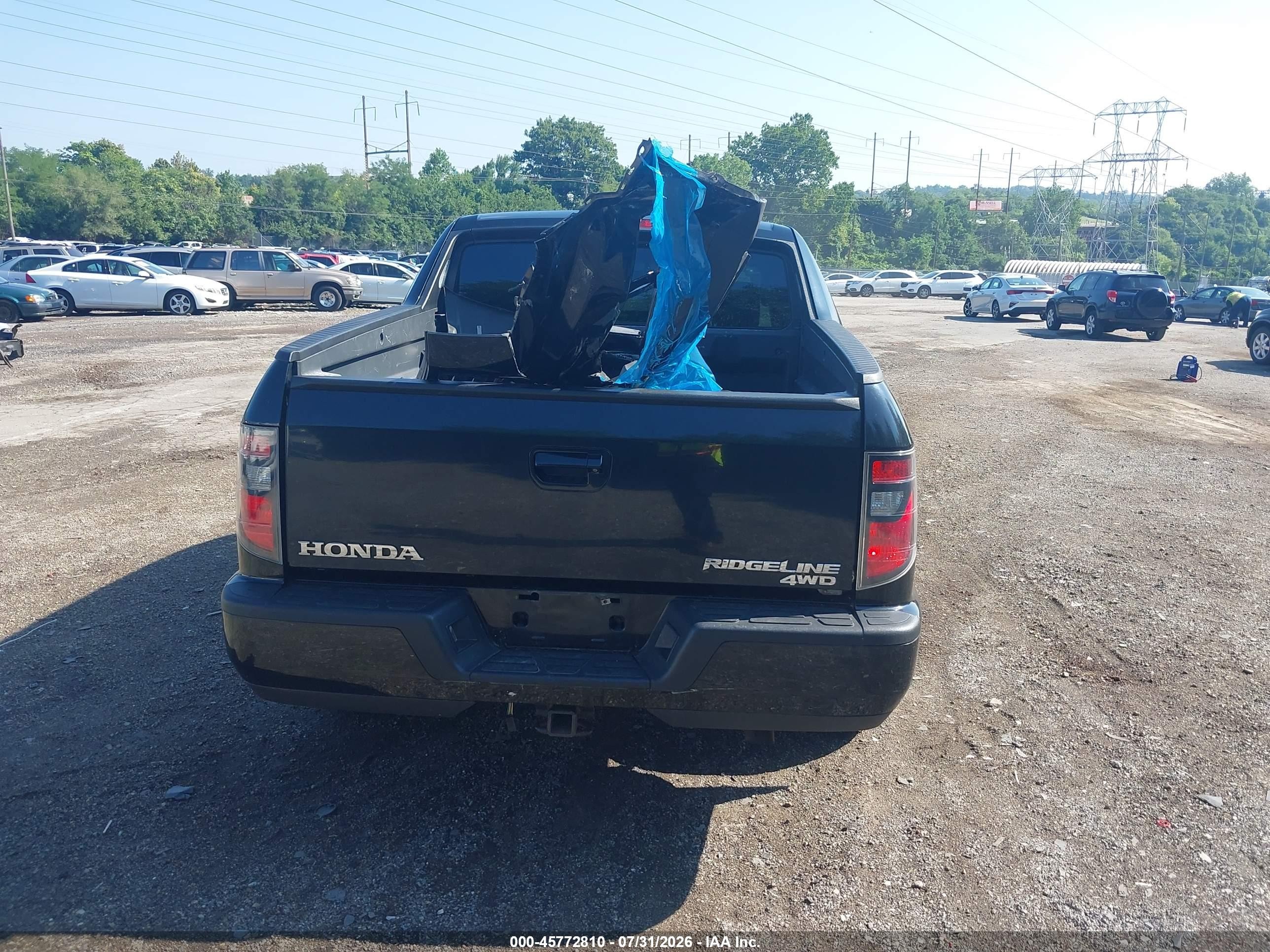 2013 Honda Ridgeline Sport Black vin: 5FPYK1F76DB008349