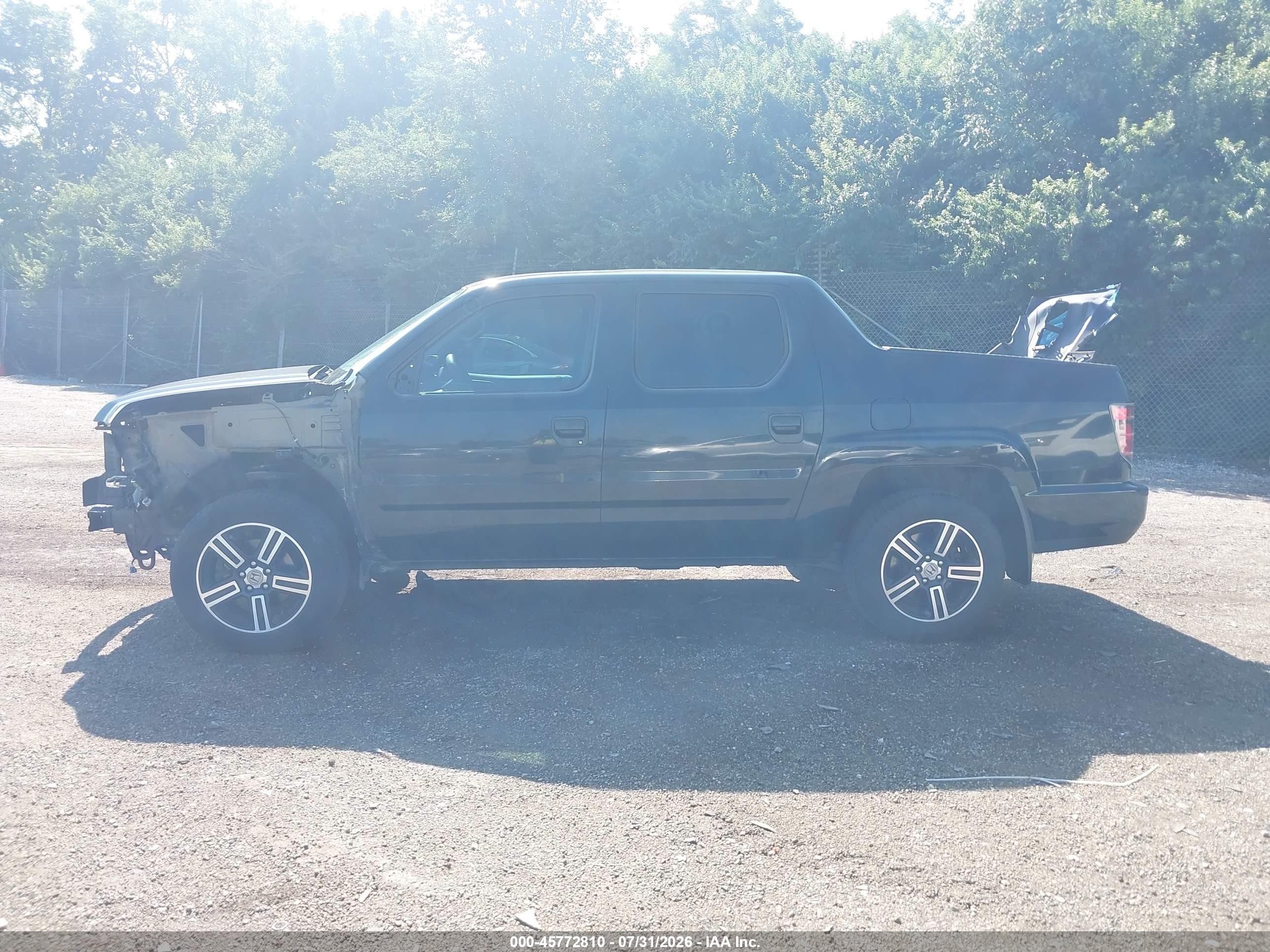 2013 Honda Ridgeline Sport Black vin: 5FPYK1F76DB008349