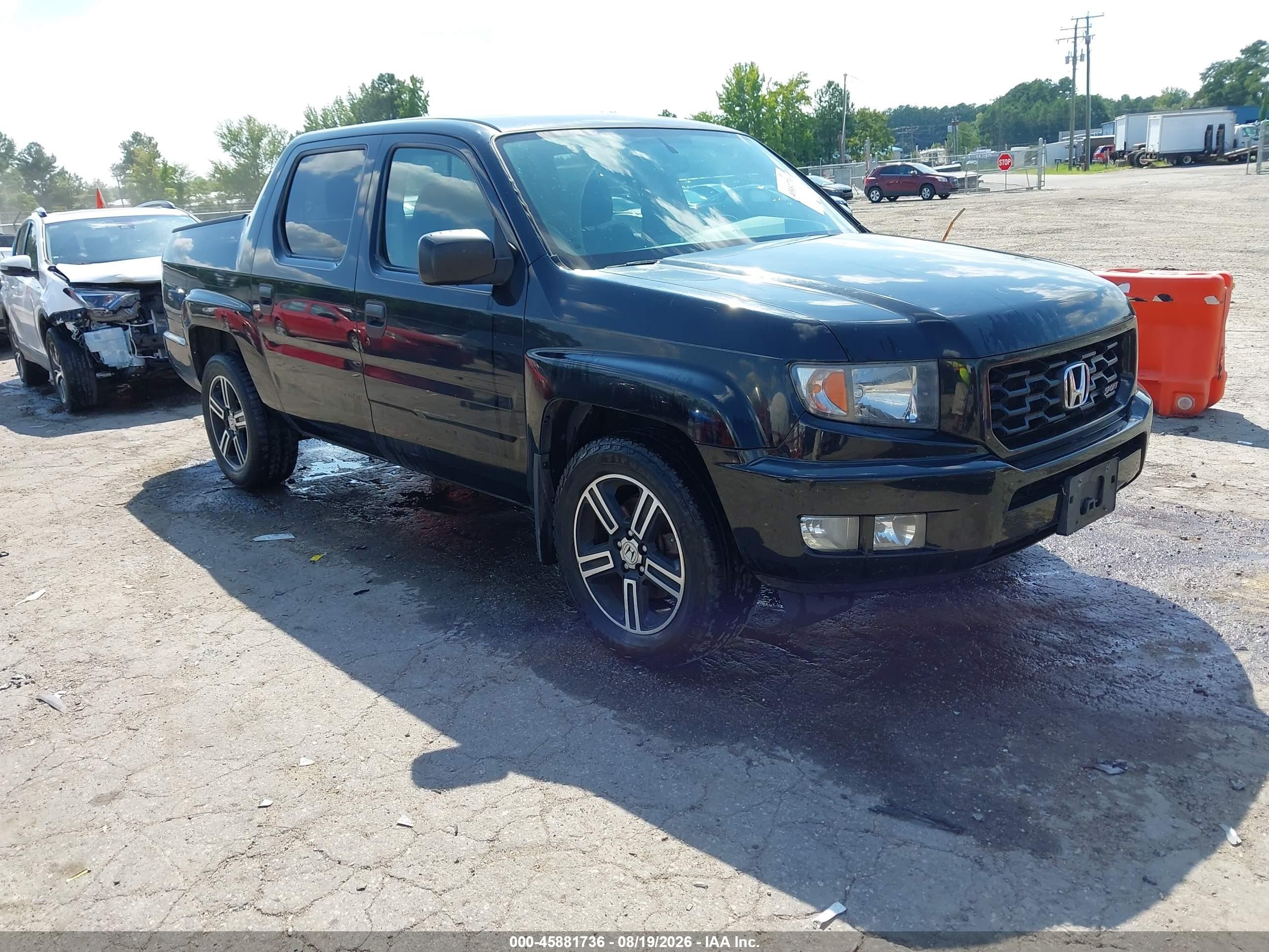 2014 Honda Ridgeline Sport Black vin: 5FPYK1F76EB007672