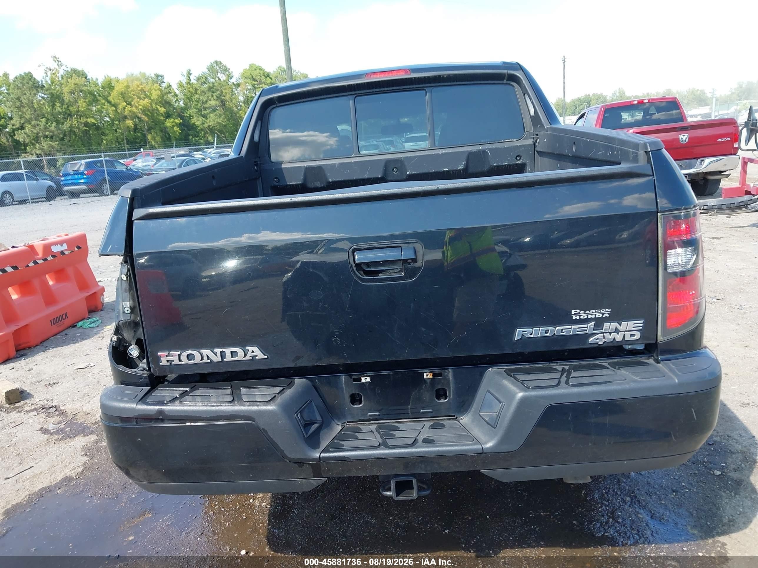 2014 Honda Ridgeline Sport Black vin: 5FPYK1F76EB007672