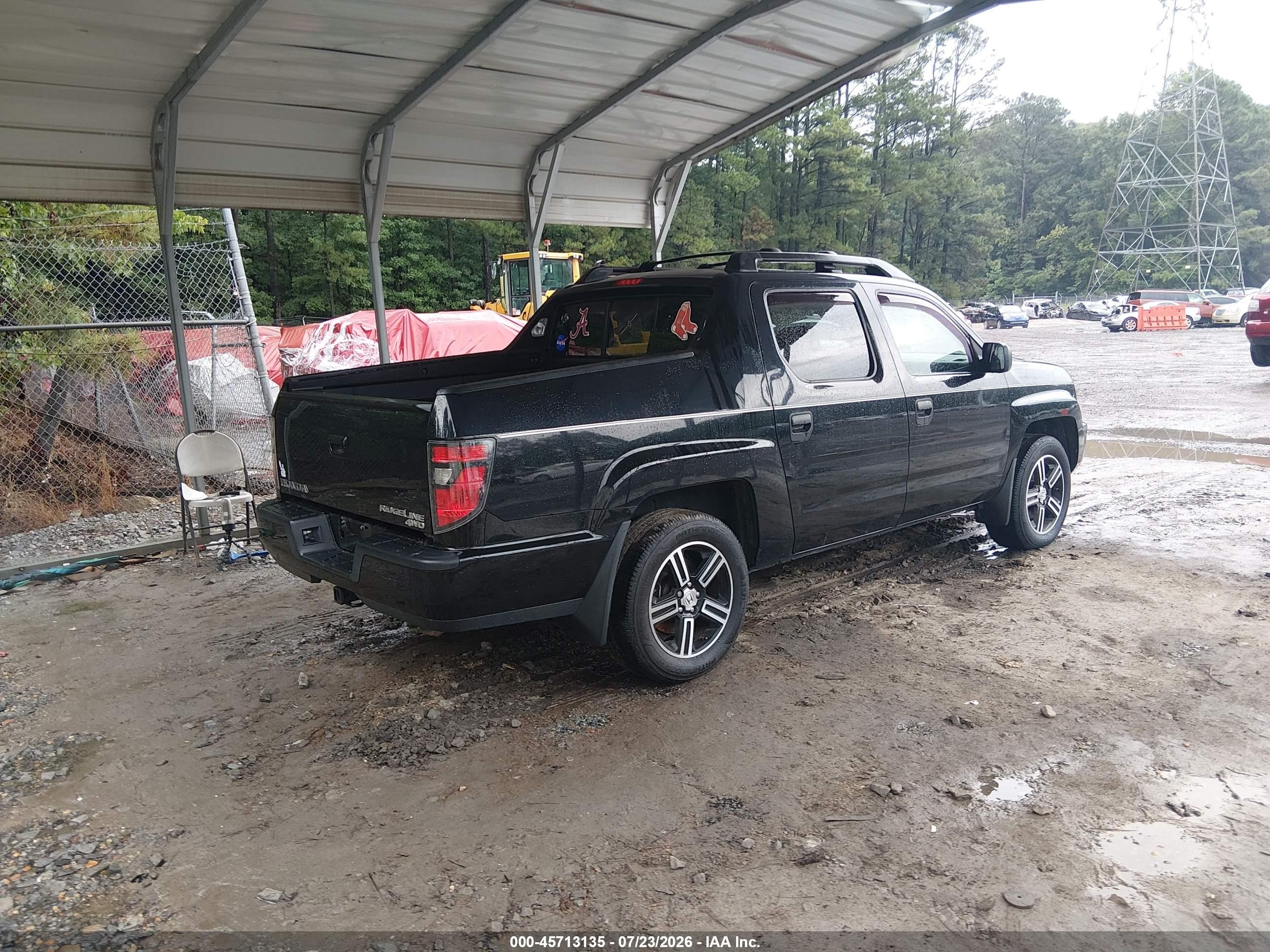 2014 Honda Ridgeline Sport Black vin: 5FPYK1F78EB008760