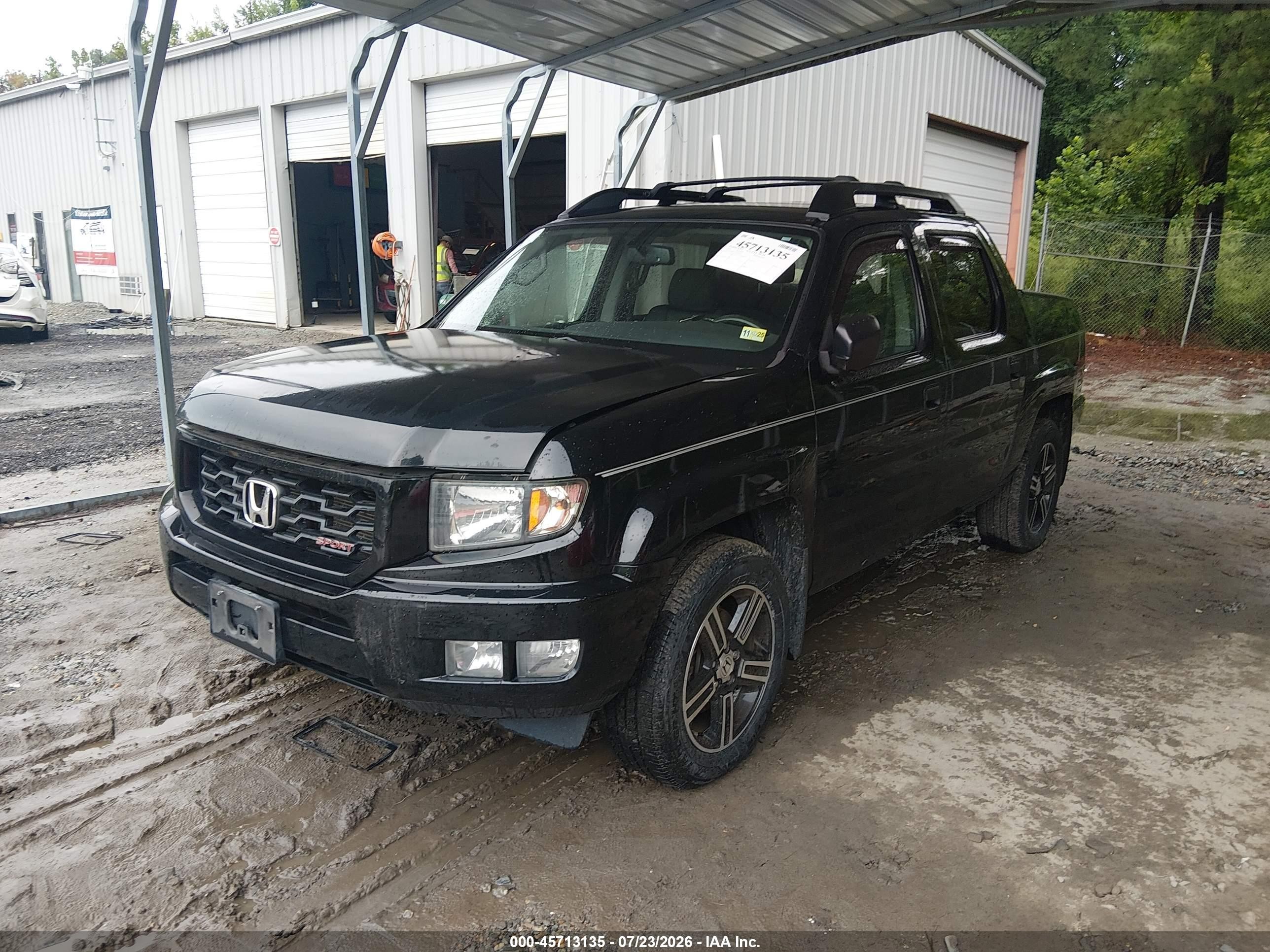 2014 Honda Ridgeline Sport Black vin: 5FPYK1F78EB008760