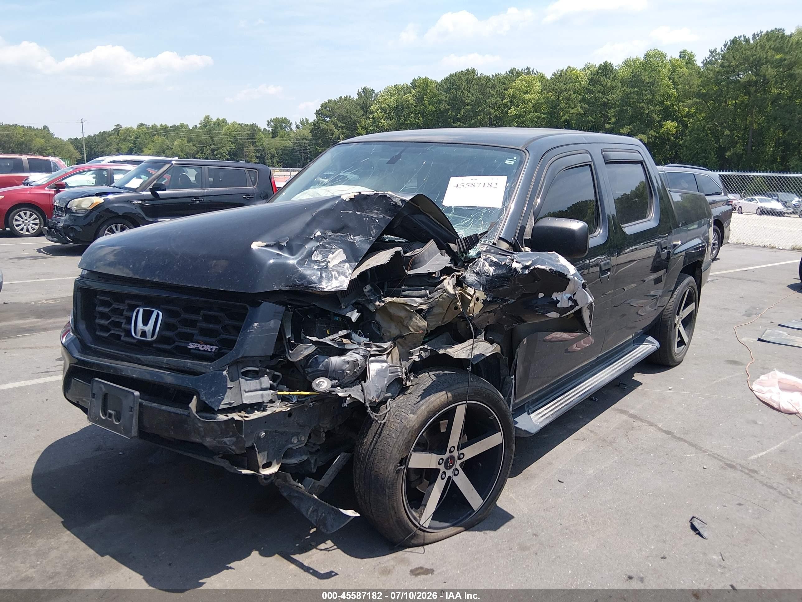 2014 Honda Ridgeline Sport Black vin: 5FPYK1F79EB013451