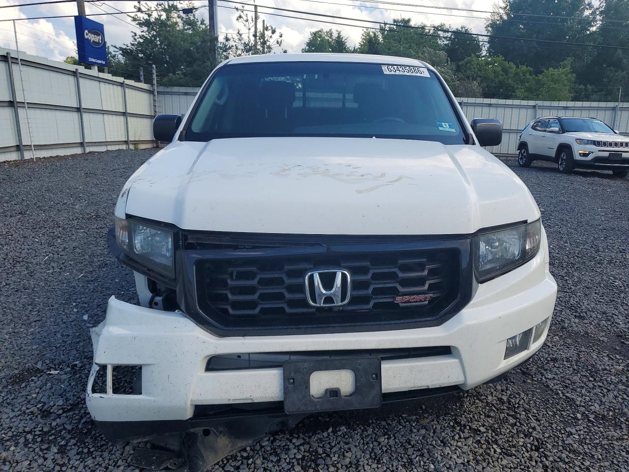 2012 Honda Ridgeline Sport Белый vin: 5FPYK1F7XCB001743