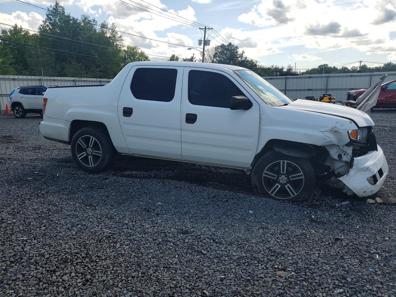 2012 Honda Ridgeline Sport Белый vin: 5FPYK1F7XCB001743