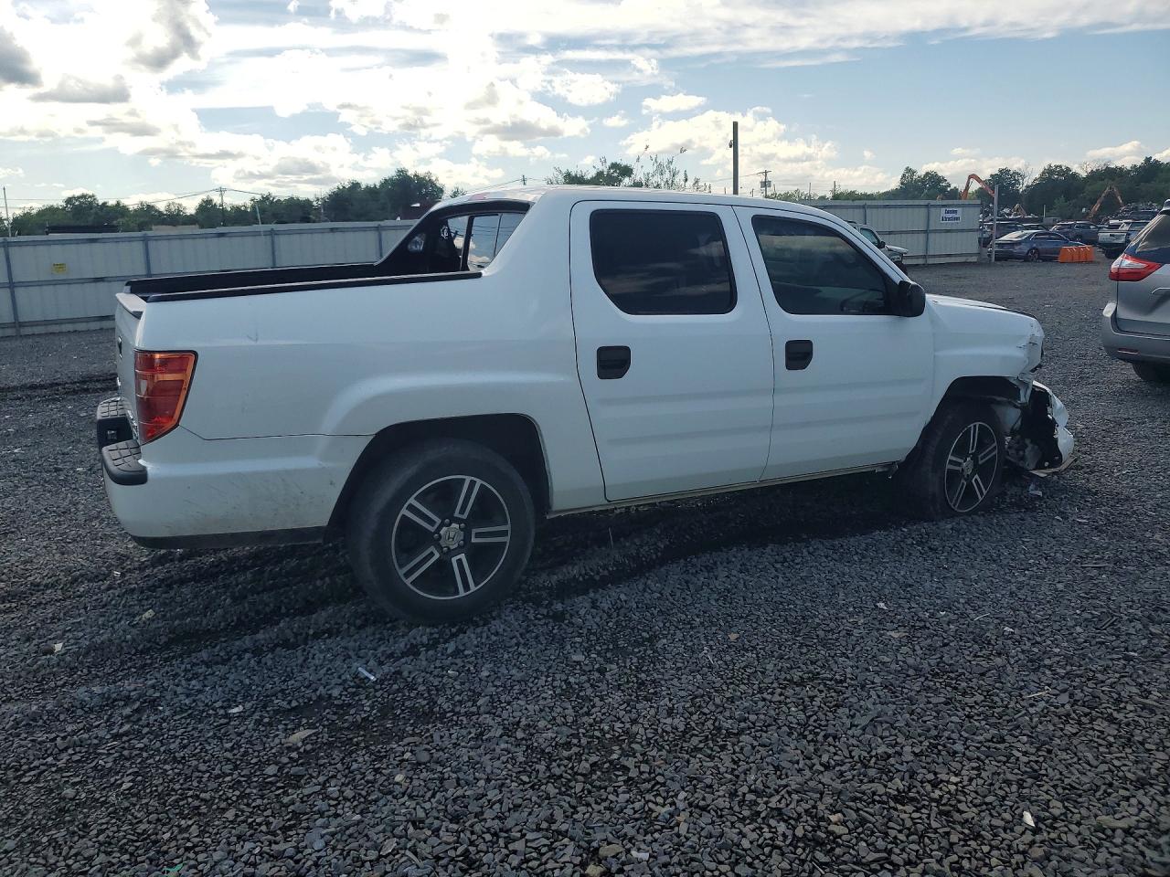2012 Honda Ridgeline Sport Белый vin: 5FPYK1F7XCB001743