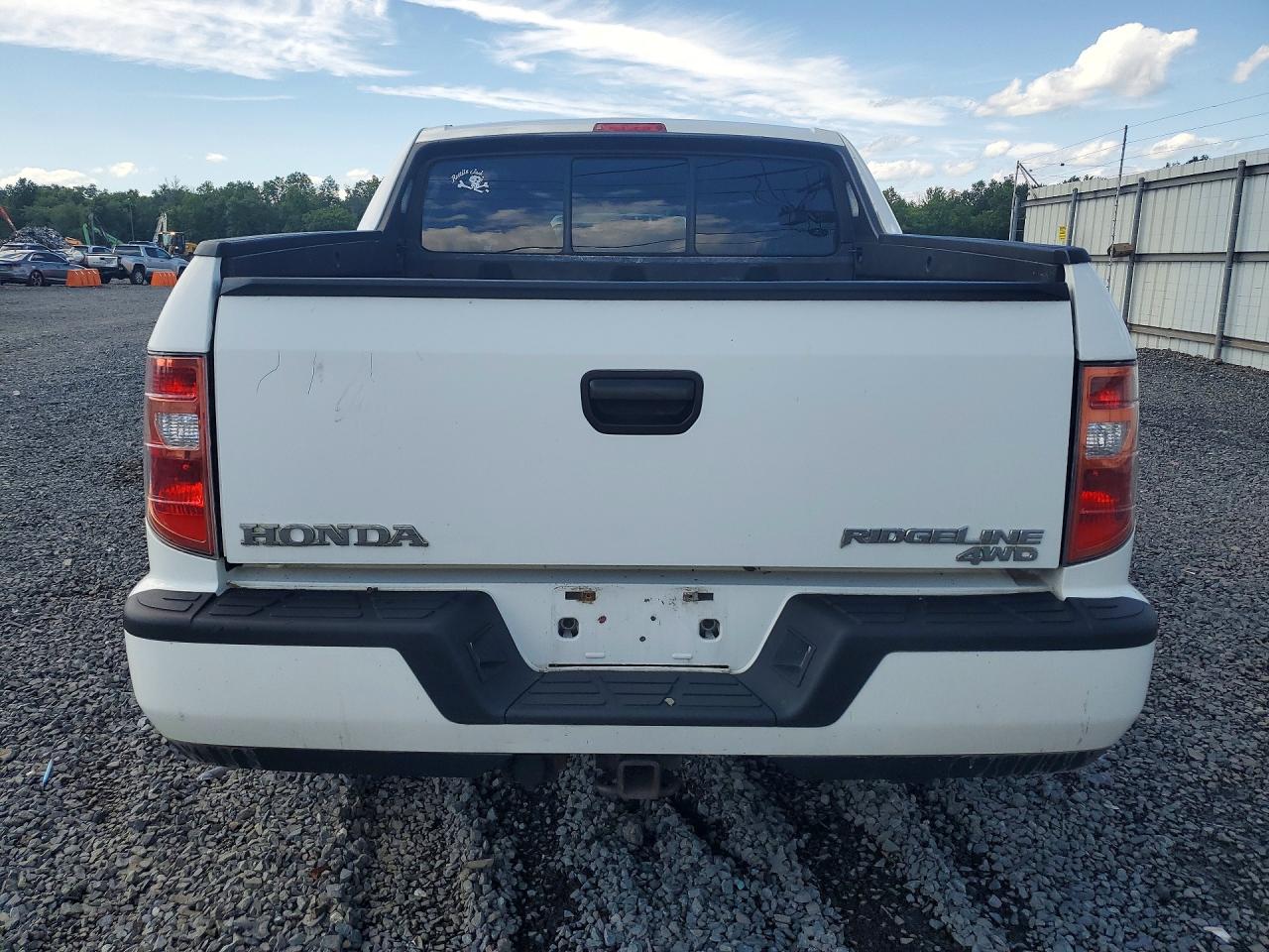 2012 Honda Ridgeline Sport Белый vin: 5FPYK1F7XCB001743