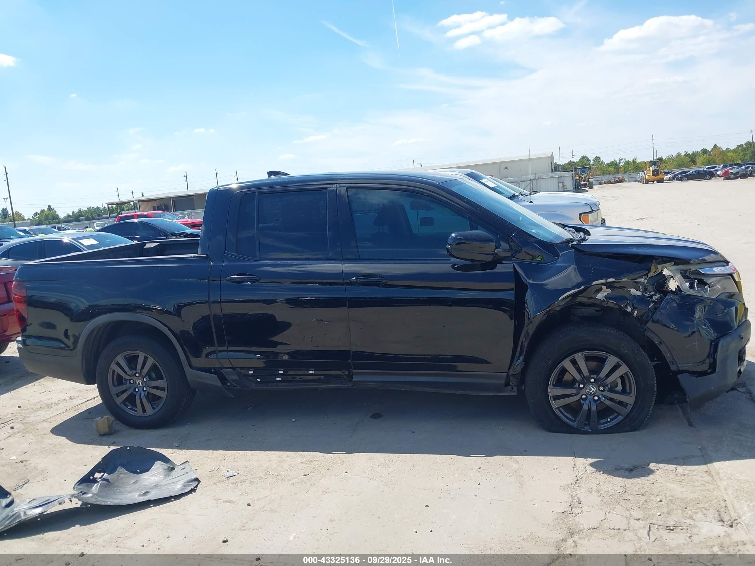 2018 Honda Ridgeline Sport Черный vin: 5FPYK2F19JB000968