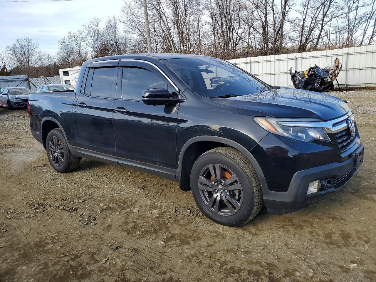2017 Honda Ridgeline Sport Черный vin: 5FPYK3F10HB013902
