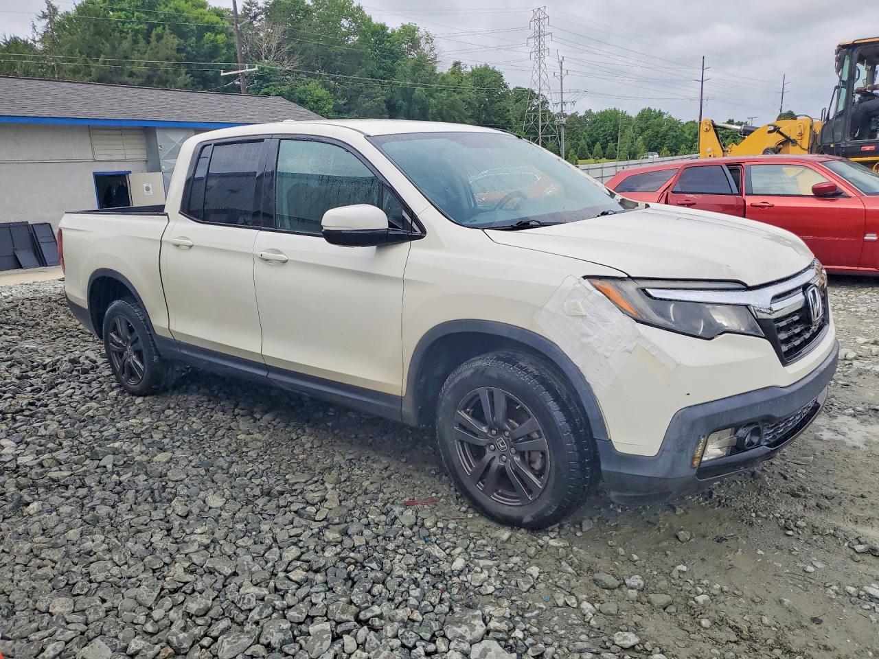 2019 Honda Ridgeline Sport White vin: 5FPYK3F12KB030644
