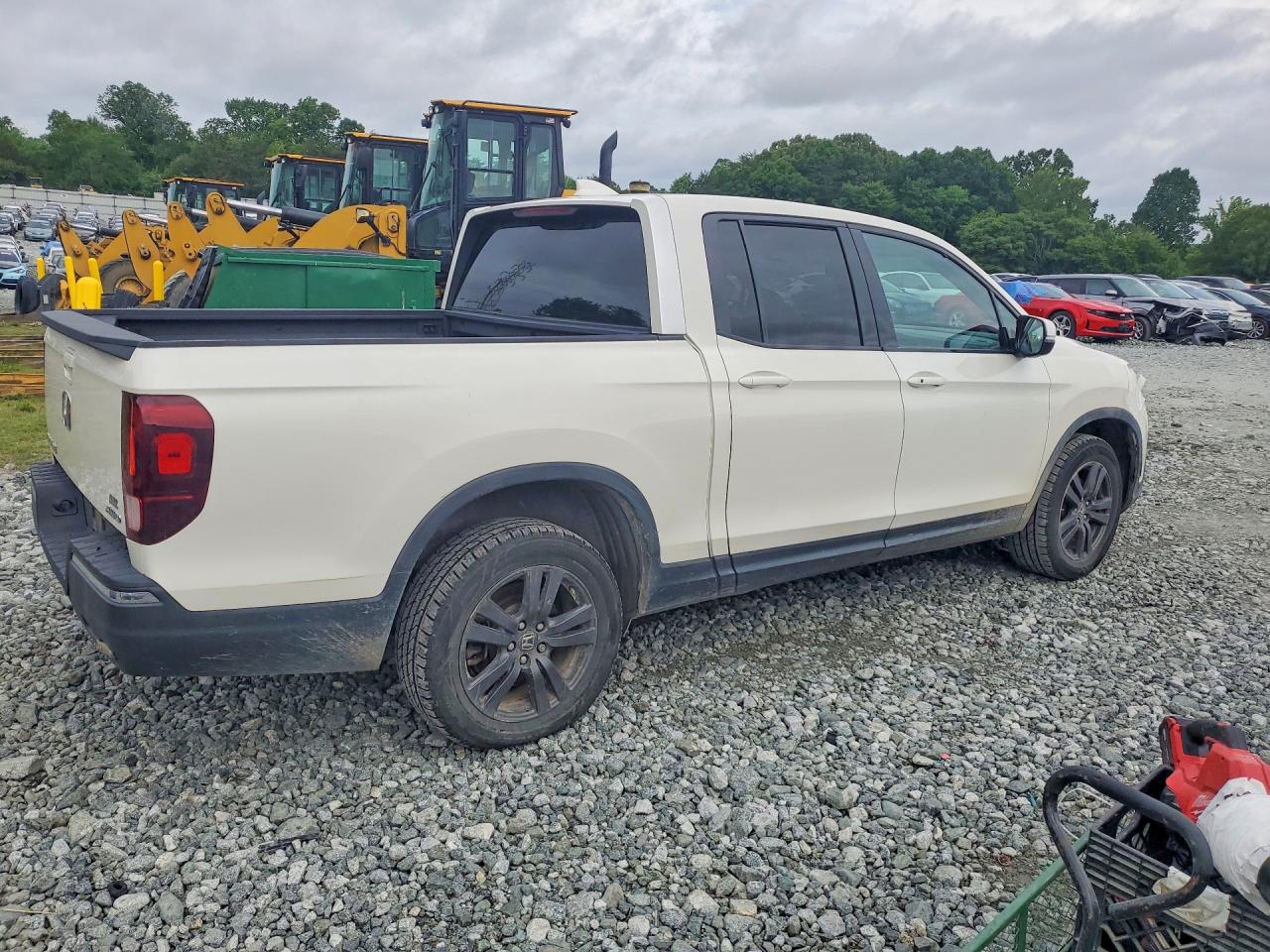 2019 Honda Ridgeline Sport White vin: 5FPYK3F12KB030644