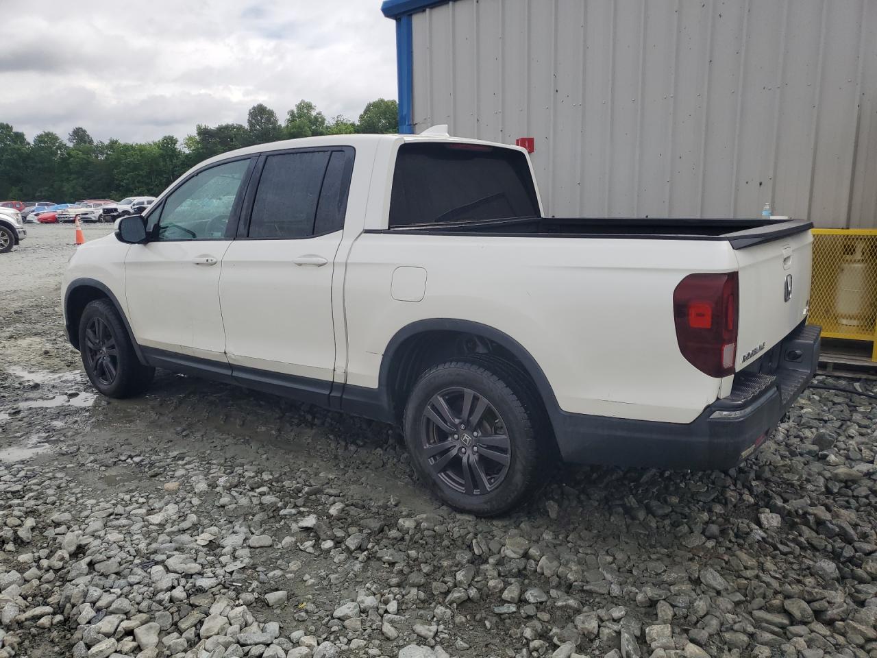 2019 Honda Ridgeline Sport White vin: 5FPYK3F12KB030644 Damage: Left Bed Side, Dent(S) W/ Paint Dmg, 2 To 3 Inches