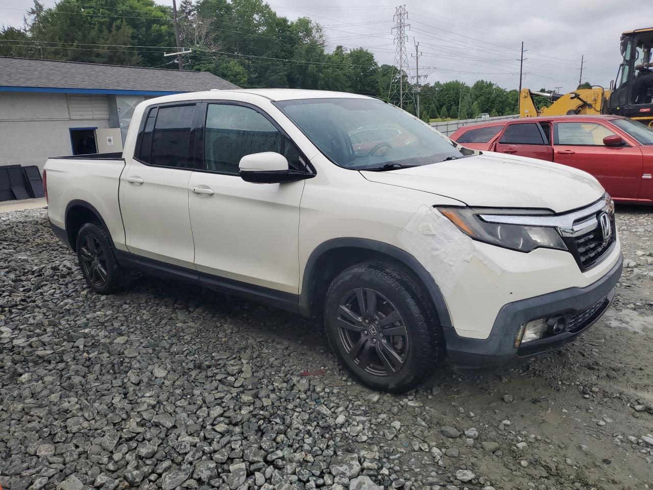 2019 Honda Ridgeline Sport White vin: 5FPYK3F12KB030644 Damage: Front Bumper, Broken, Replacement Required