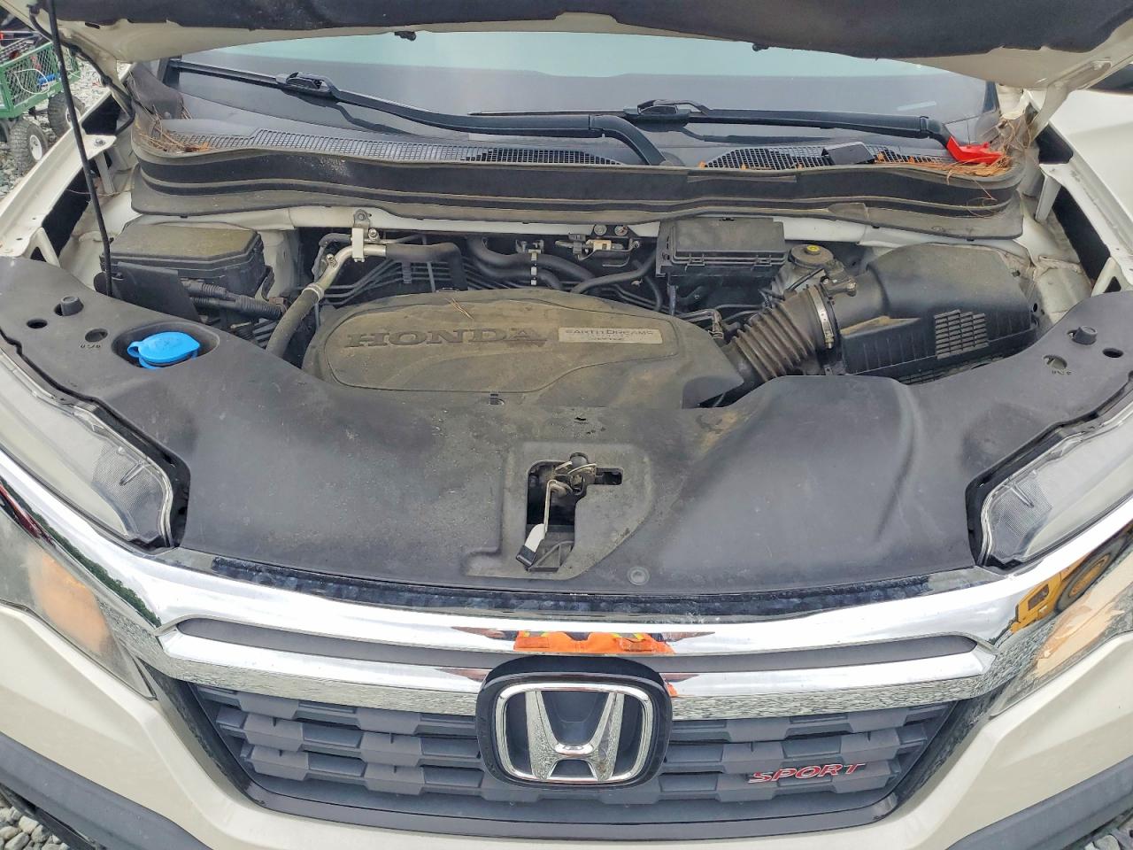 2019 Honda Ridgeline Sport White vin: 5FPYK3F12KB030644
