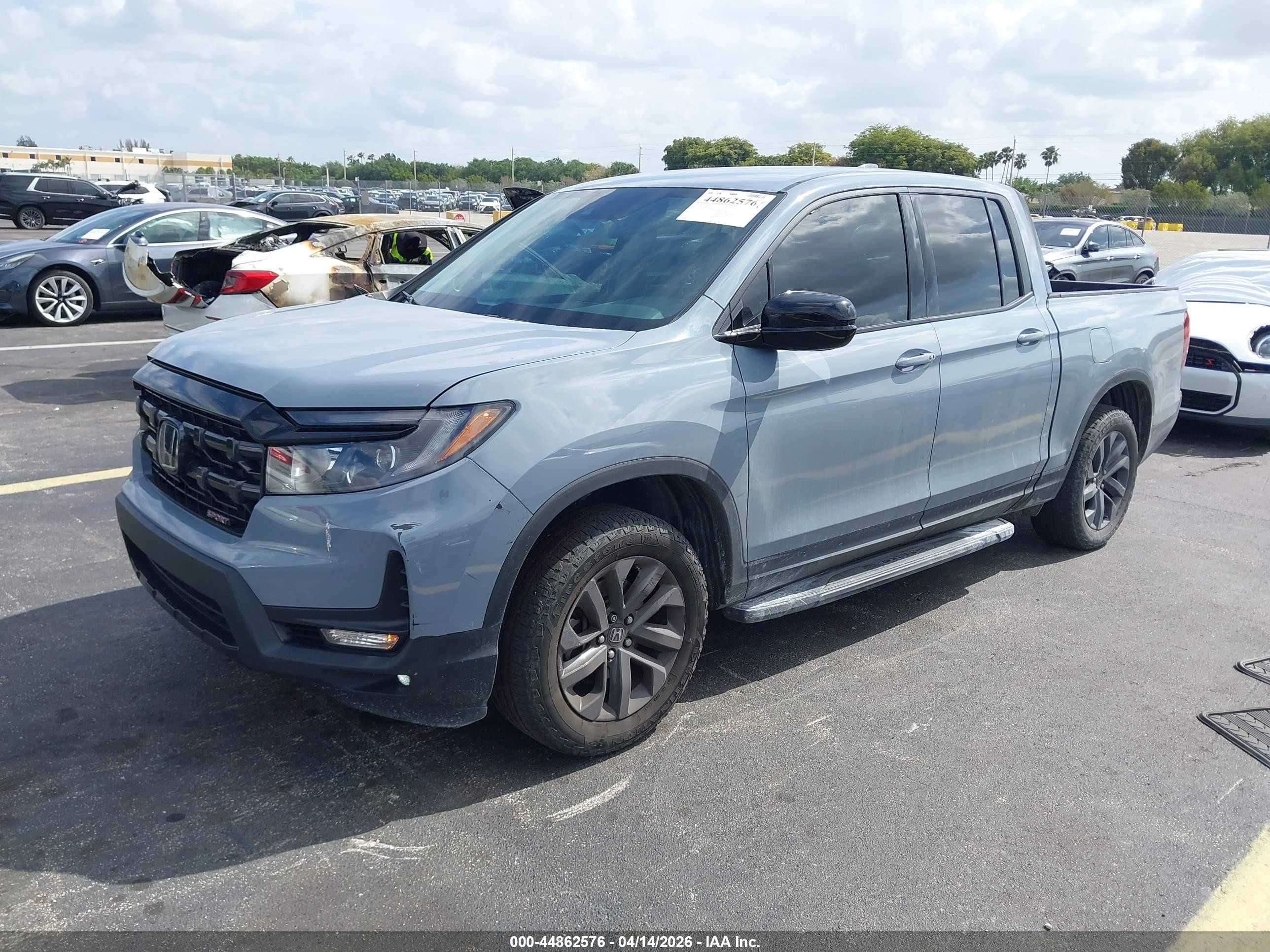 2024 Honda Ridgeline Sport Gray vin: 5FPYK3F16RB031693