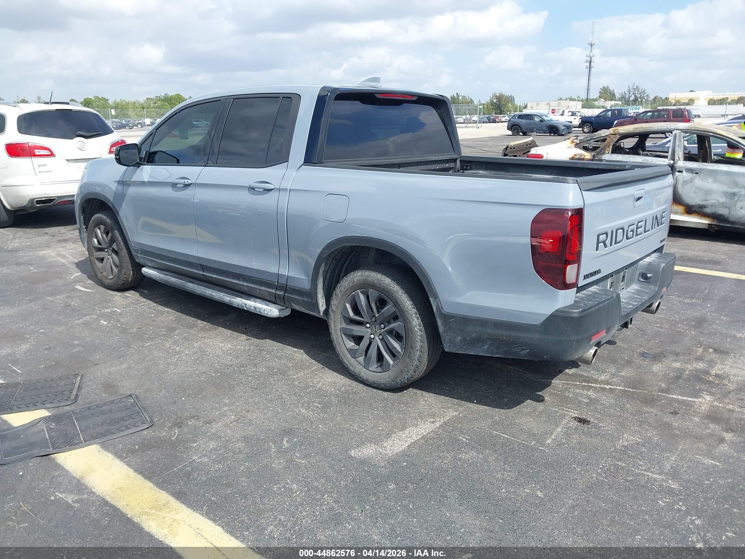 2024 Honda Ridgeline Sport Gray vin: 5FPYK3F16RB031693