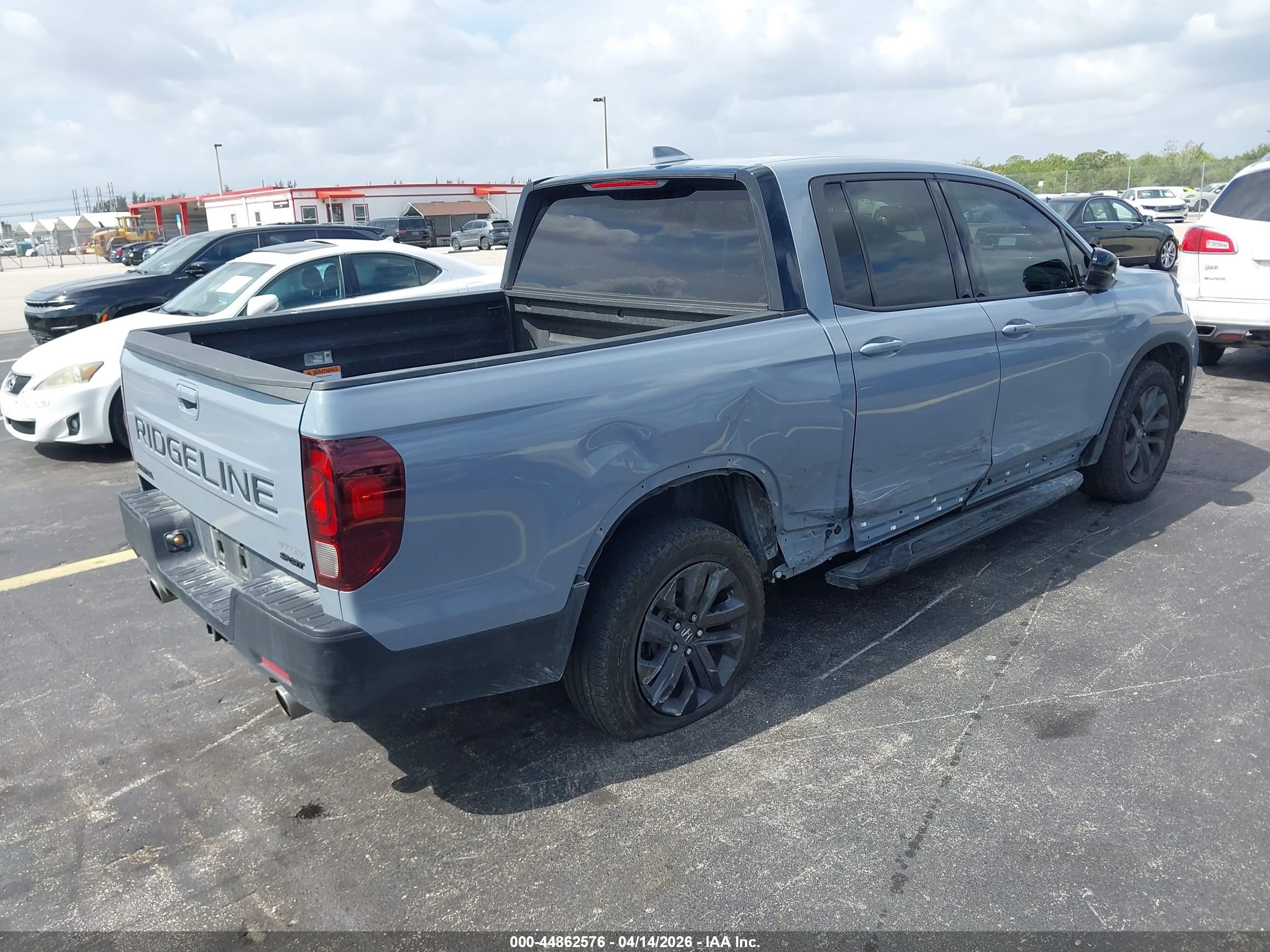 2024 Honda Ridgeline Sport Gray vin: 5FPYK3F16RB031693