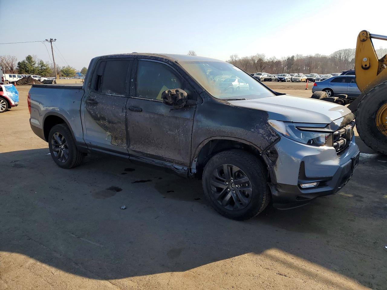 2024 Honda Ridgeline Sport Серый vin: 5FPYK3F17RB032576