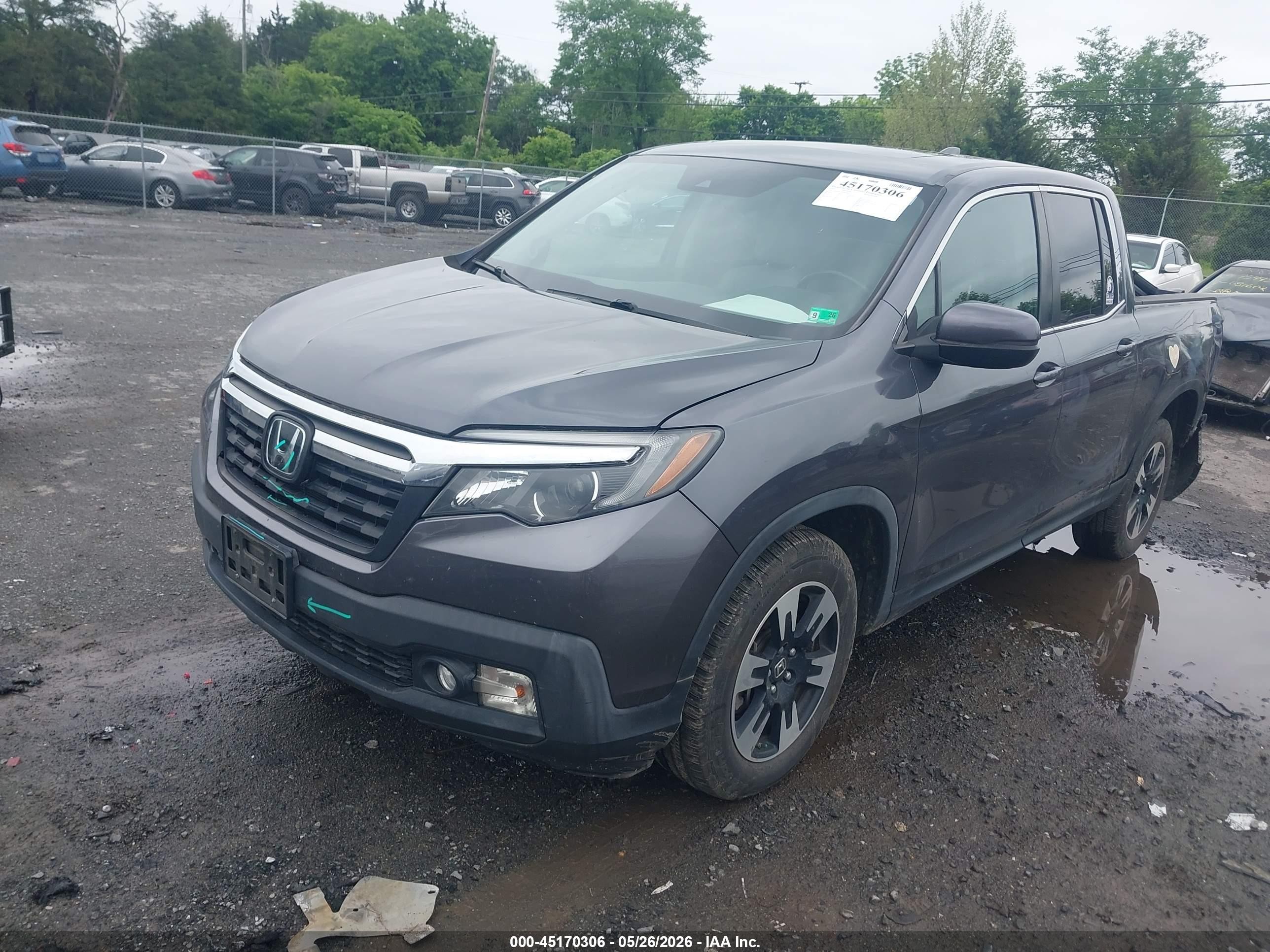 2020 Honda Ridgeline Awd Rtl Gray vin: 5FPYK3F50LB019839