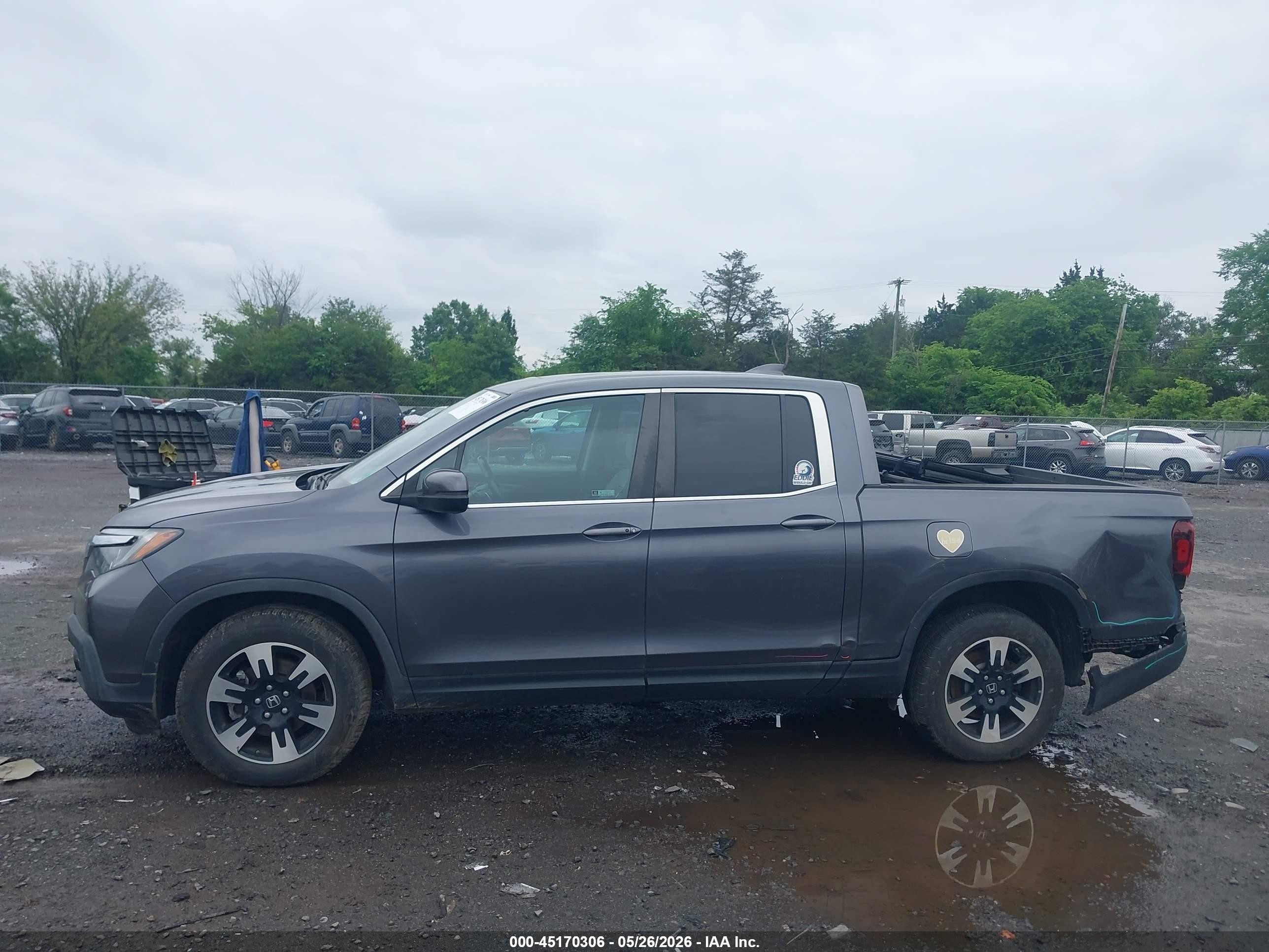 2020 Honda Ridgeline Awd Rtl Gray vin: 5FPYK3F50LB019839