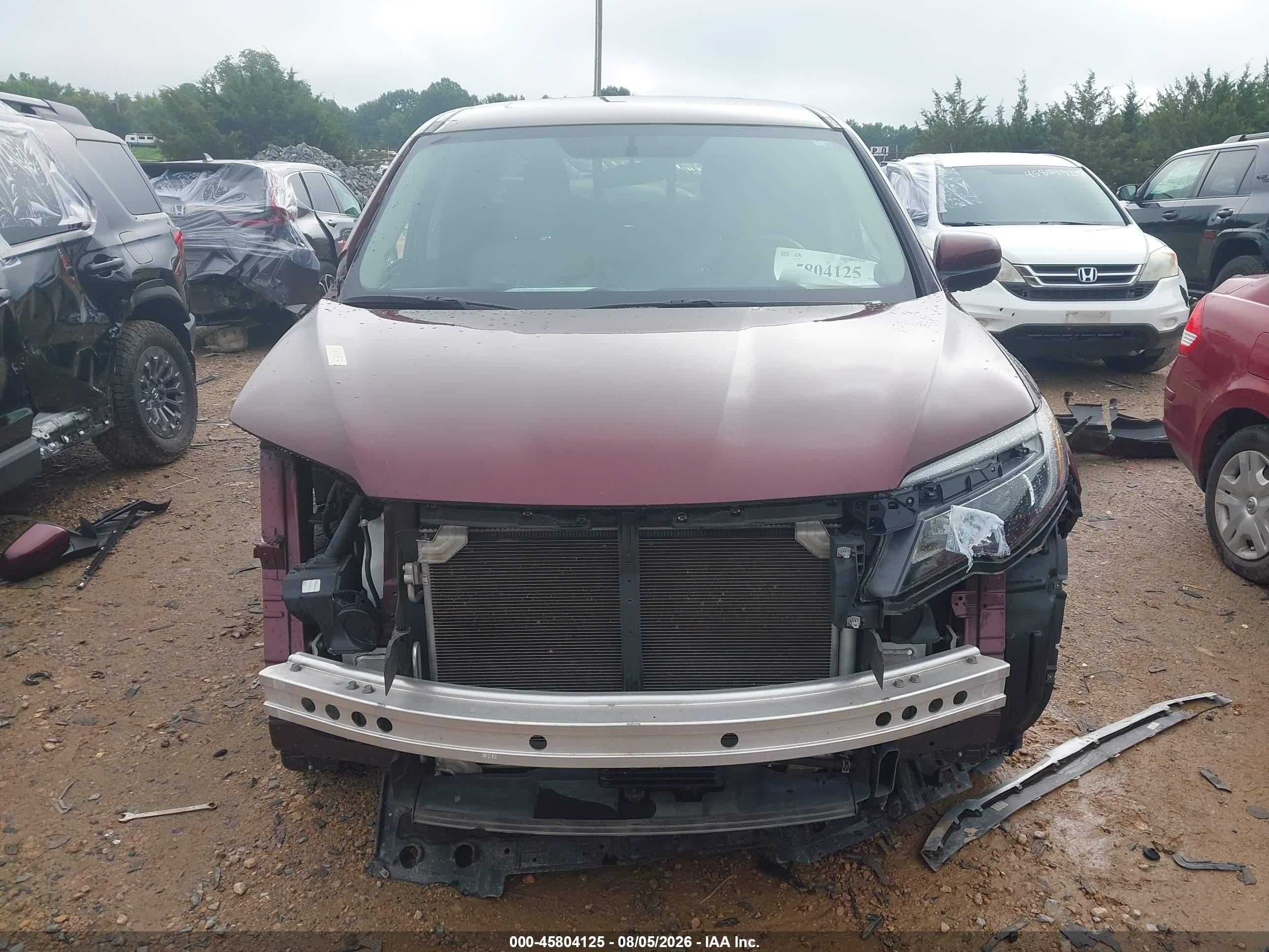 2019 Honda Ridgeline Rtl Red vin: 5FPYK3F53KB045396