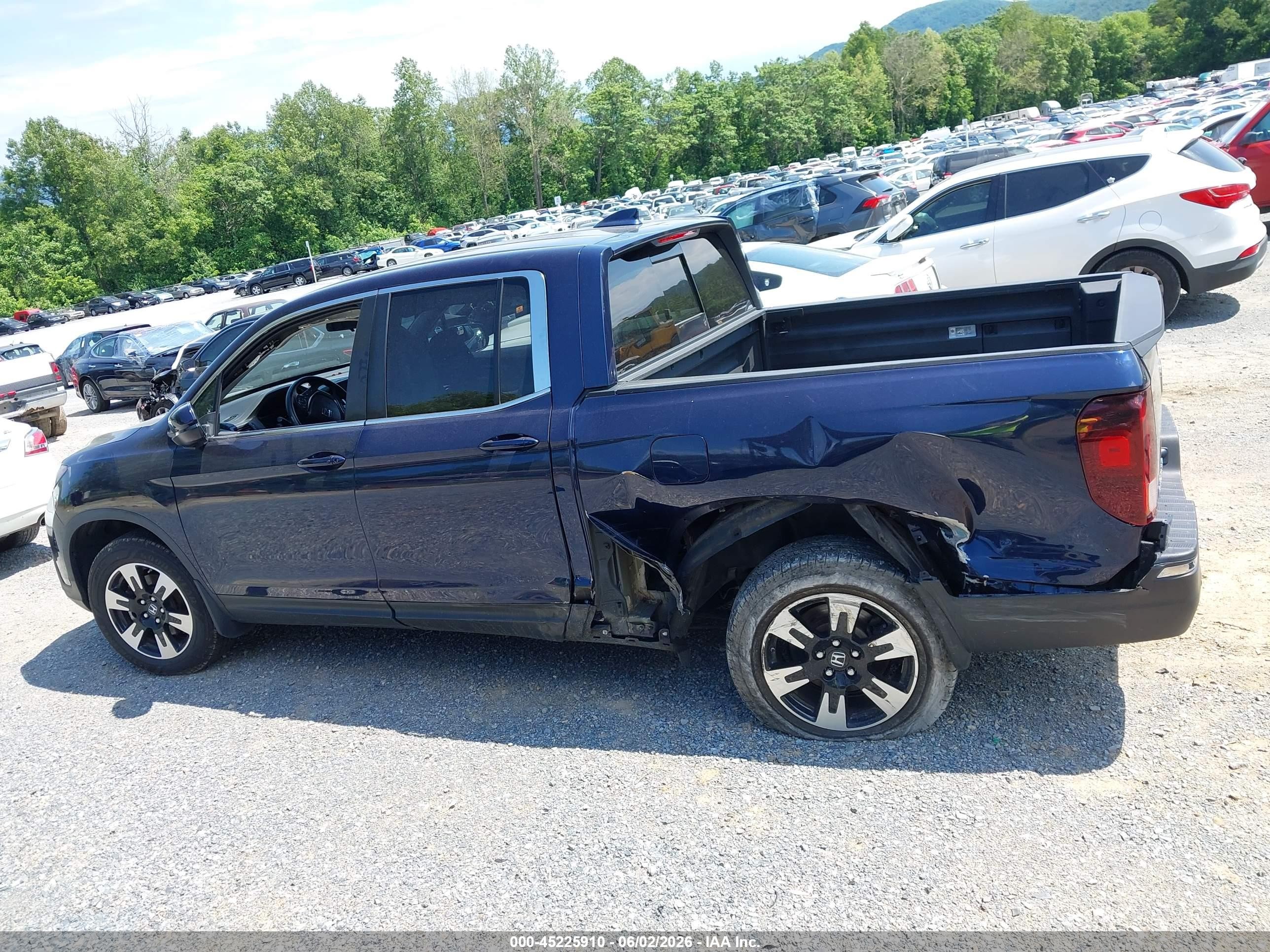 2020 Honda Ridgeline Awd Rtl Blue vin: 5FPYK3F53LB023996