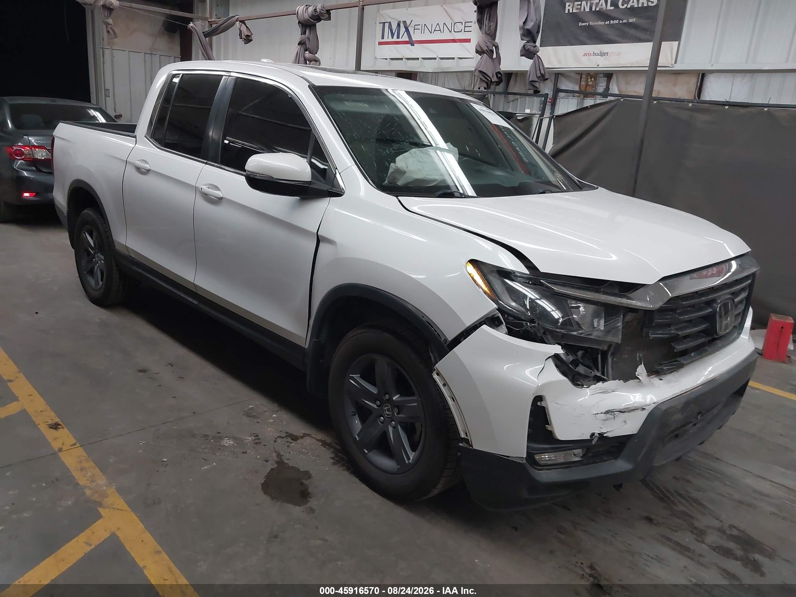 2023 Honda Ridgeline Rtl White vin: 5FPYK3F56PB018121