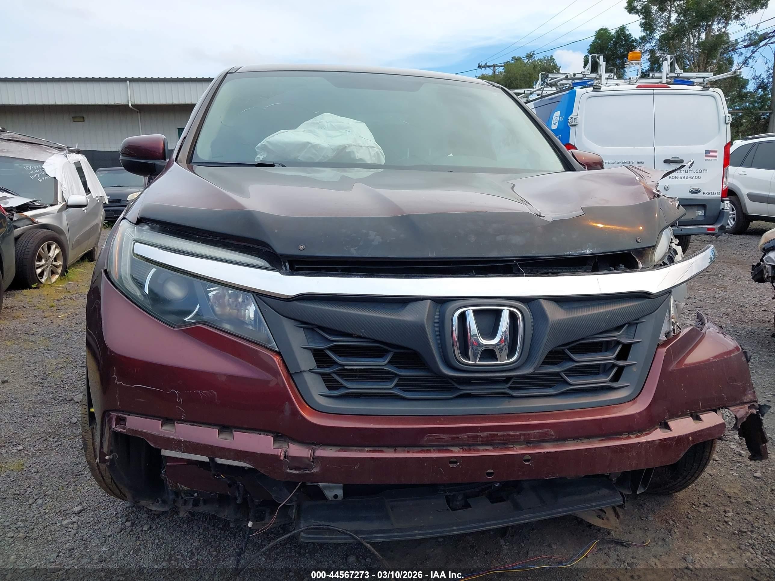 2017 Honda Ridgeline Rtl Burgundy vin: 5FPYK3F57HB006013