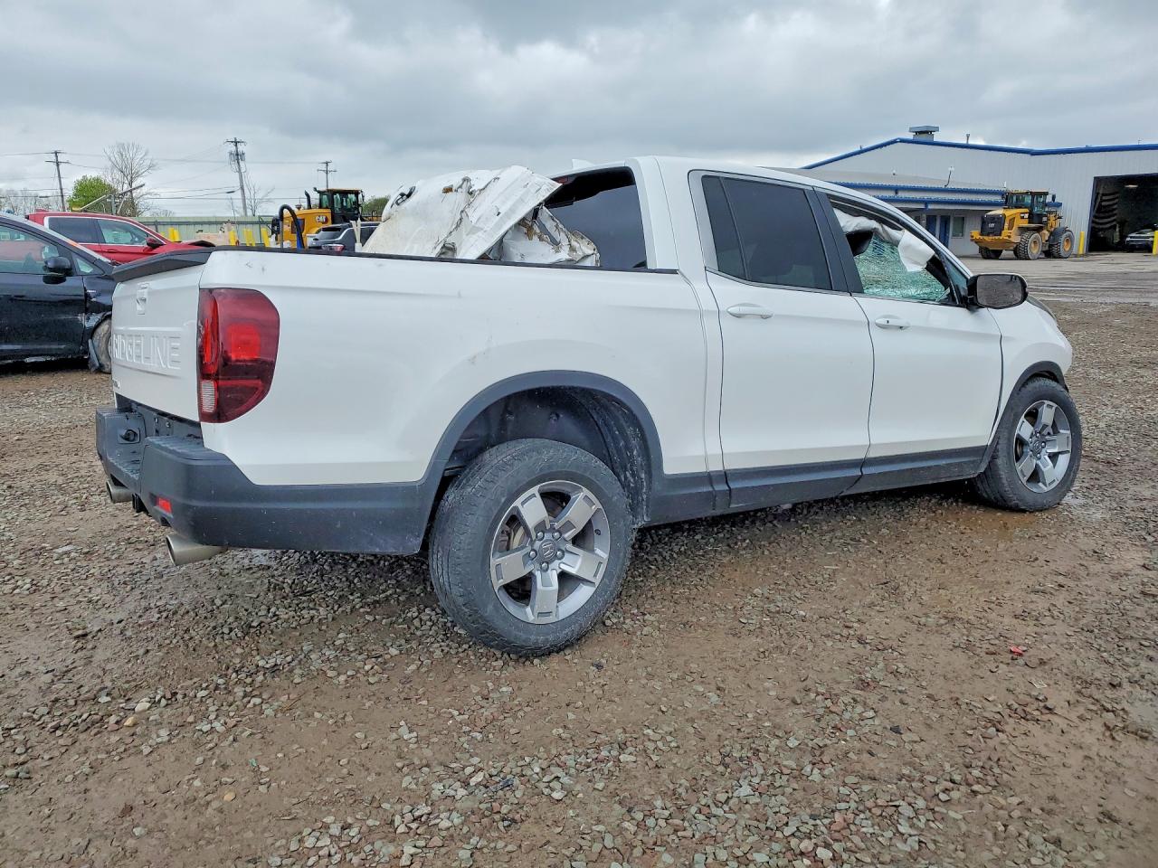 2025 Honda Ridgeline Rtl Белый vin: 5FPYK3F57SB046356