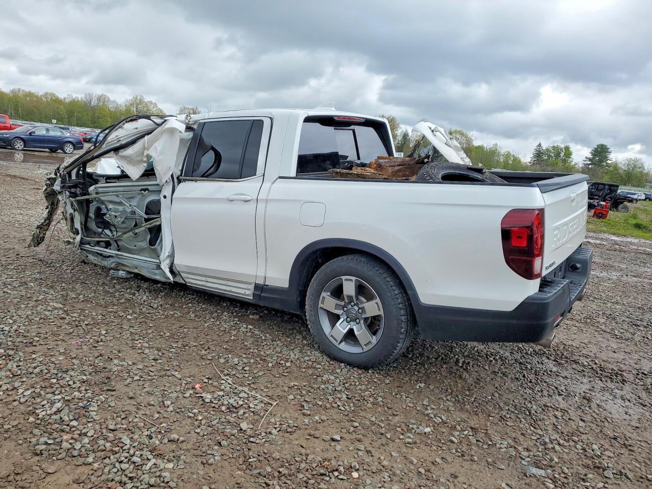 2025 Honda Ridgeline Rtl Белый vin: 5FPYK3F57SB046356