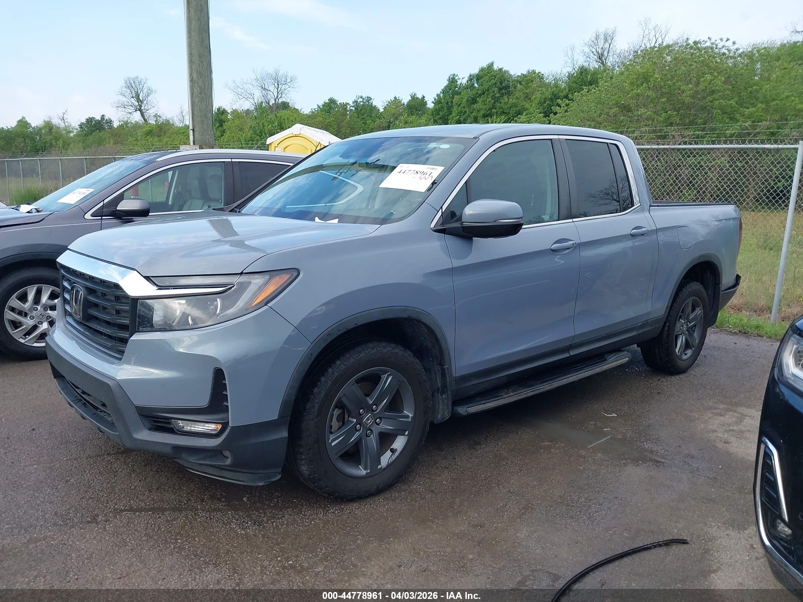 2022 Honda Ridgeline Rtl Blue vin: 5FPYK3F59NB031670