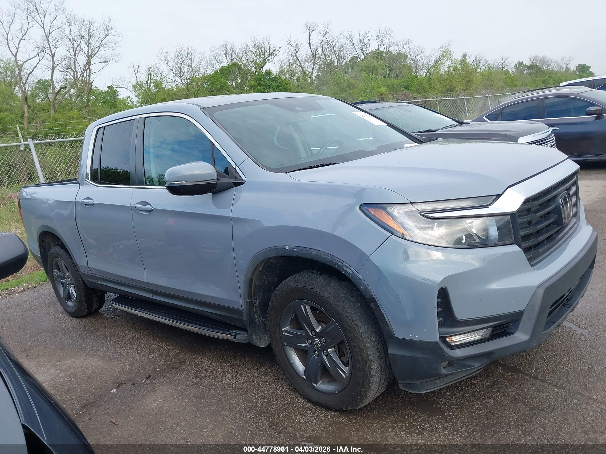 2022 Honda Ridgeline Rtl Blue vin: 5FPYK3F59NB031670