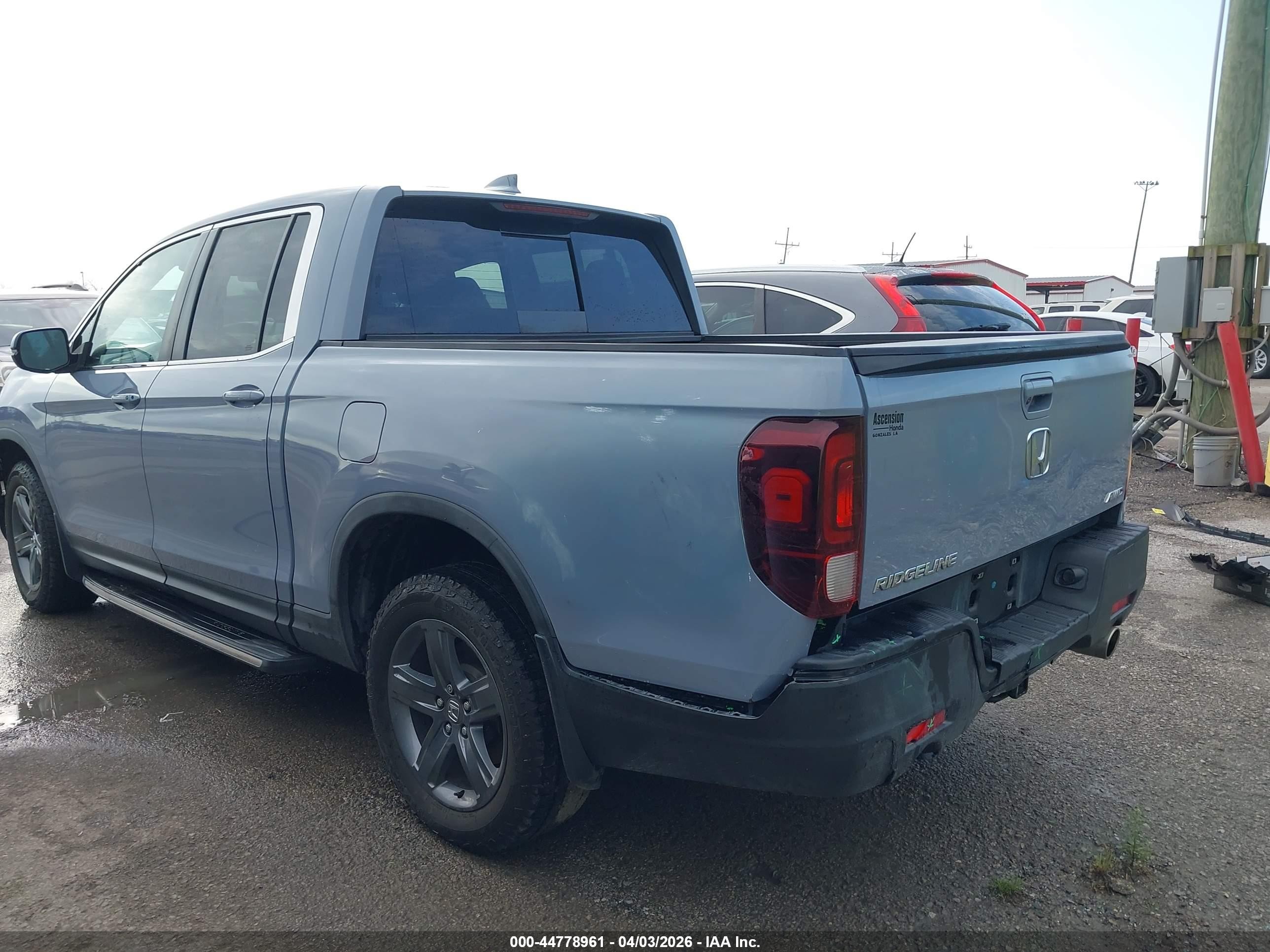 2022 Honda Ridgeline Rtl Blue vin: 5FPYK3F59NB031670