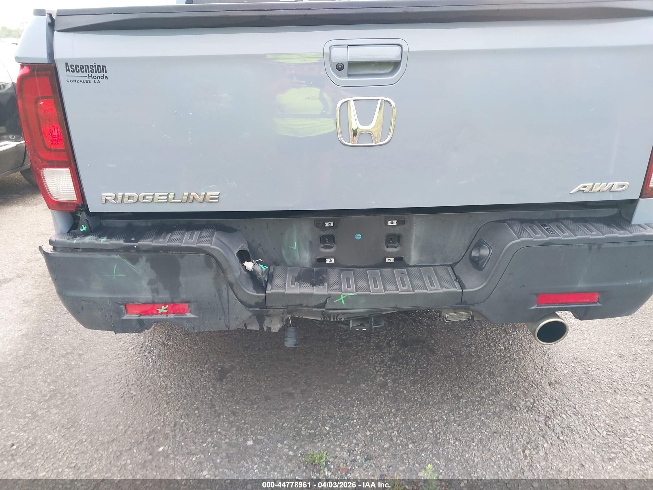 2022 Honda Ridgeline Rtl Blue vin: 5FPYK3F59NB031670