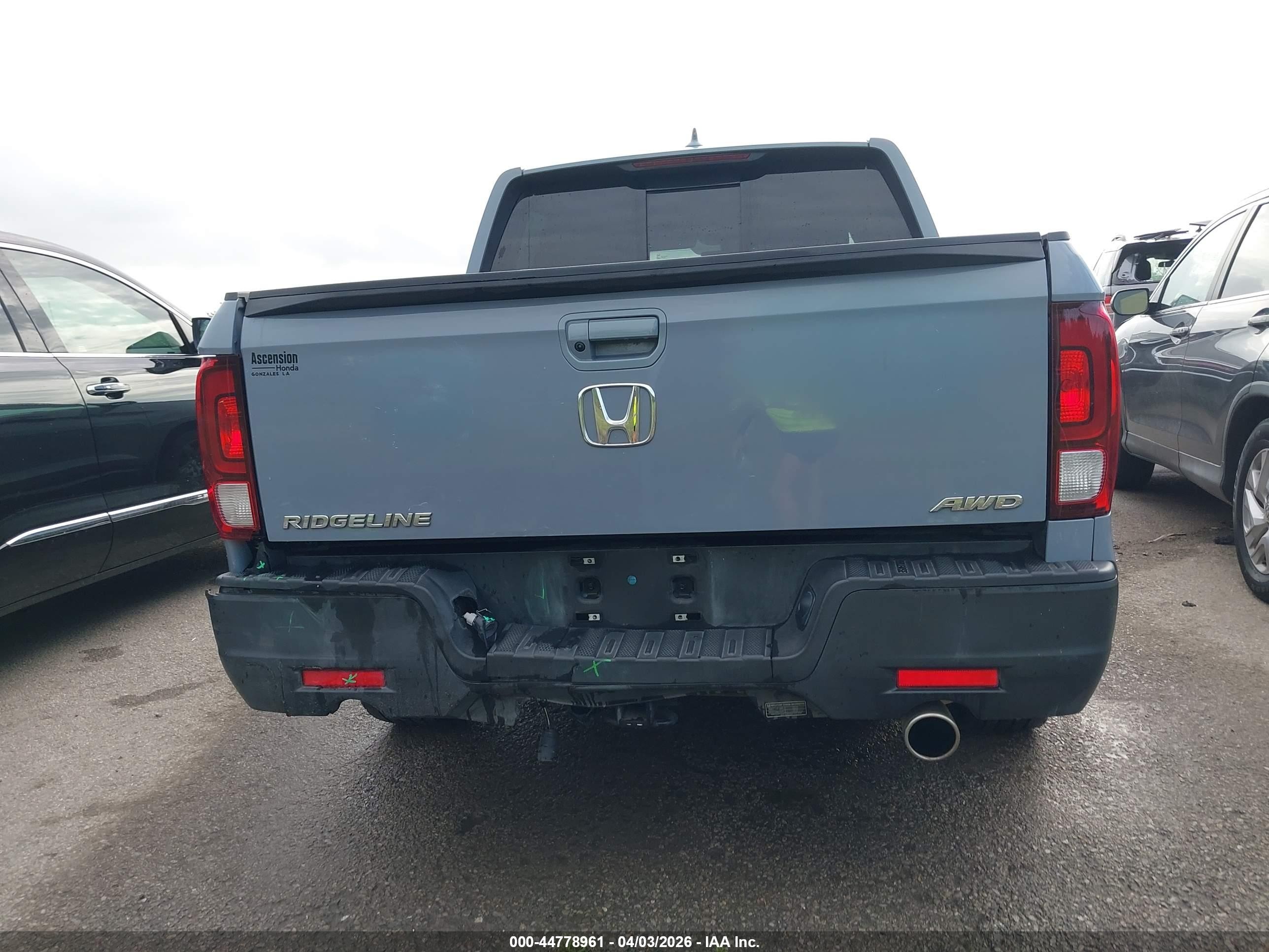 2022 Honda Ridgeline Rtl Blue vin: 5FPYK3F59NB031670