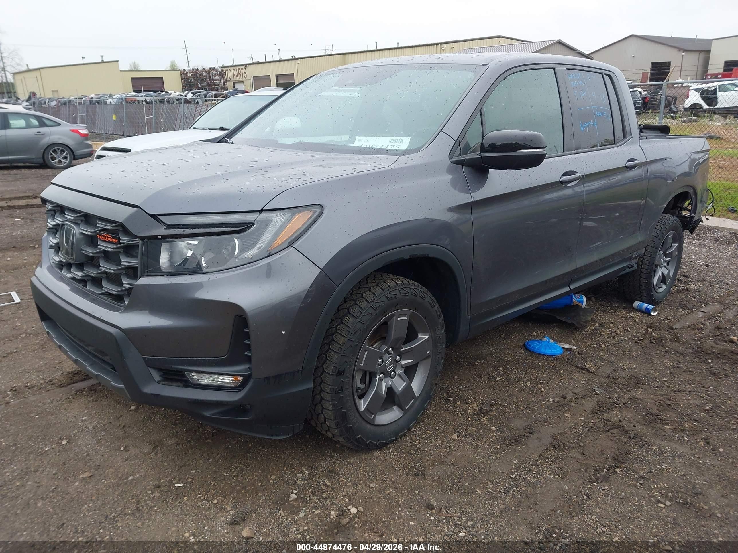 2025 Honda Ridgeline Trailsport Gray vin: 5FPYK3F62SB006758