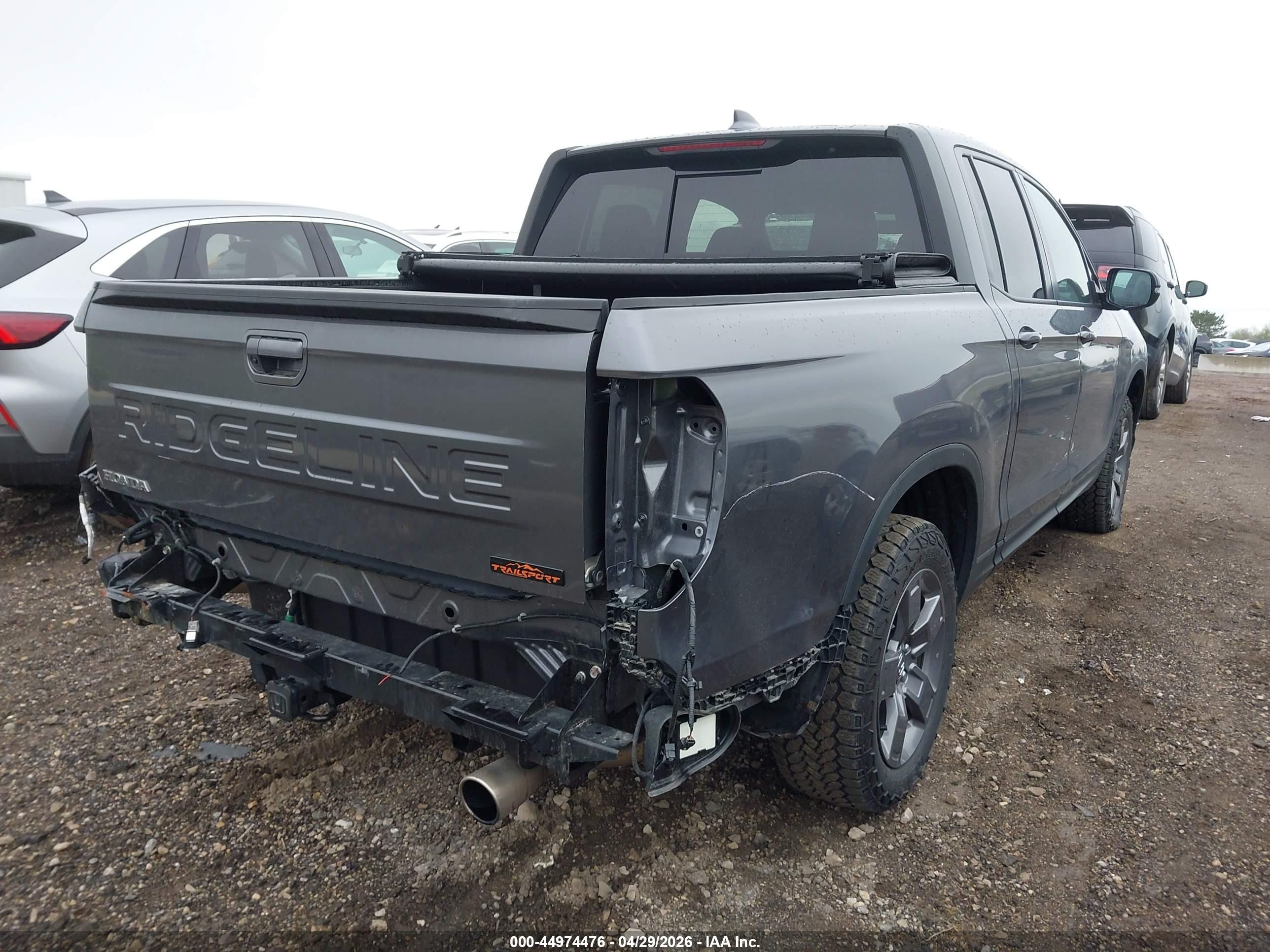 2025 Honda Ridgeline Trailsport Gray vin: 5FPYK3F62SB006758