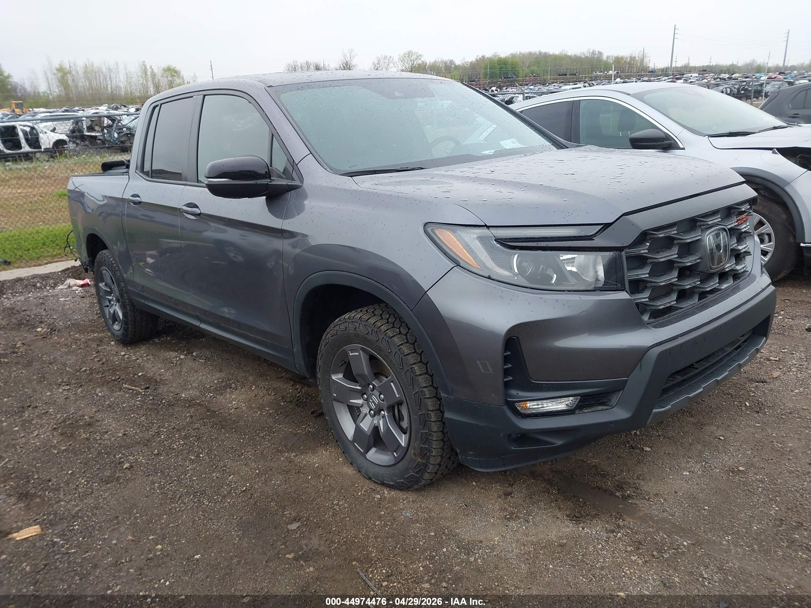 2025 Honda Ridgeline Trailsport Gray vin: 5FPYK3F62SB006758