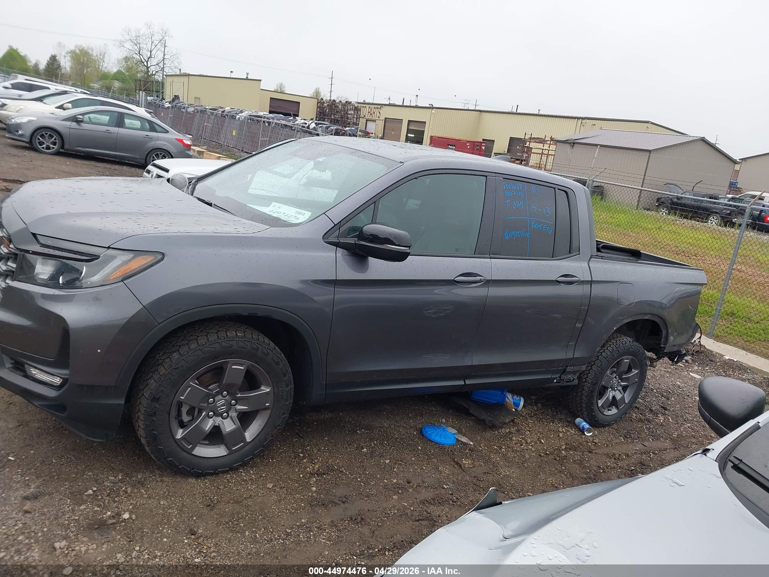 2025 Honda Ridgeline Trailsport Gray vin: 5FPYK3F62SB006758
